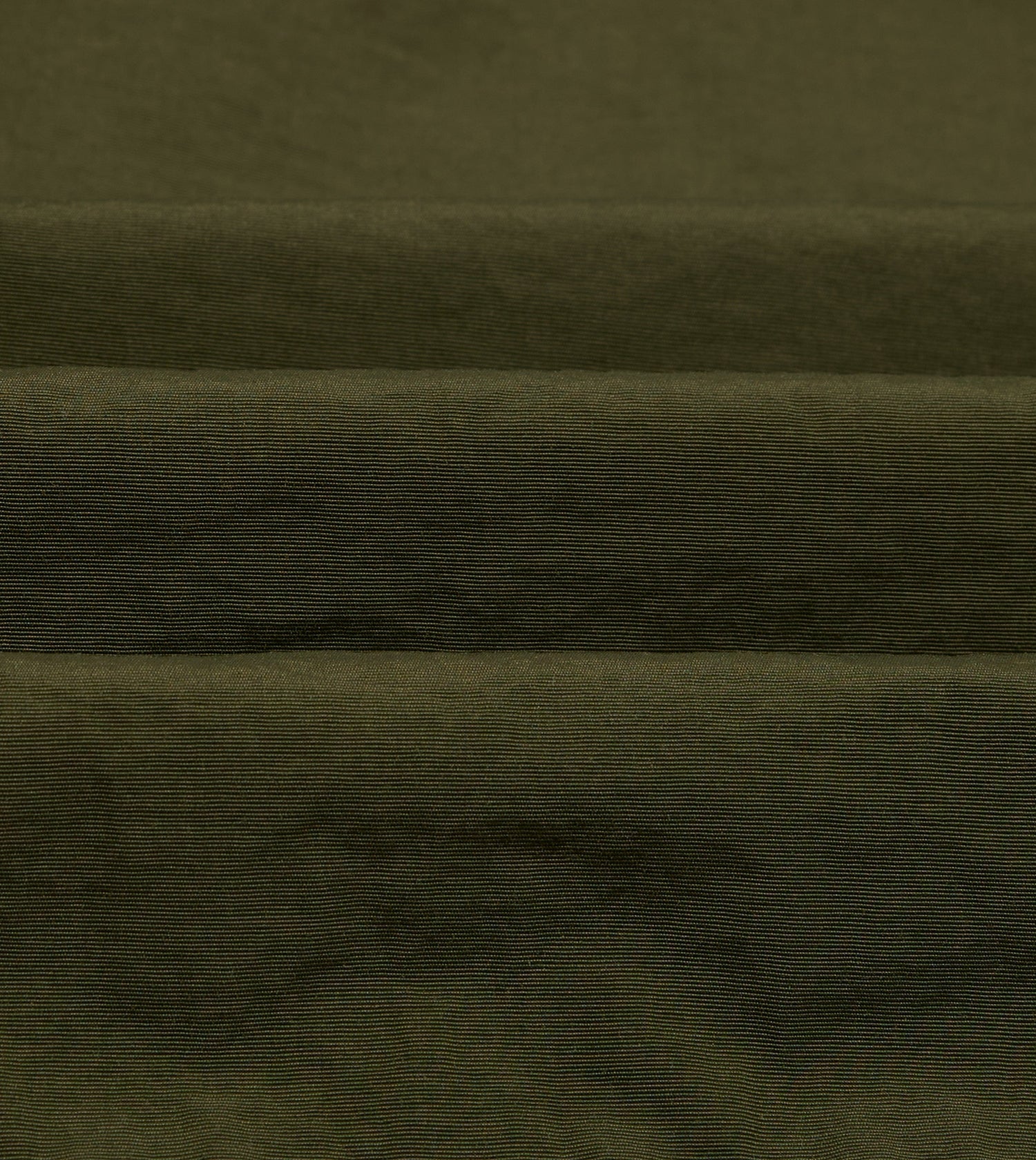 Olive and Ecru Nylon Windbreaker