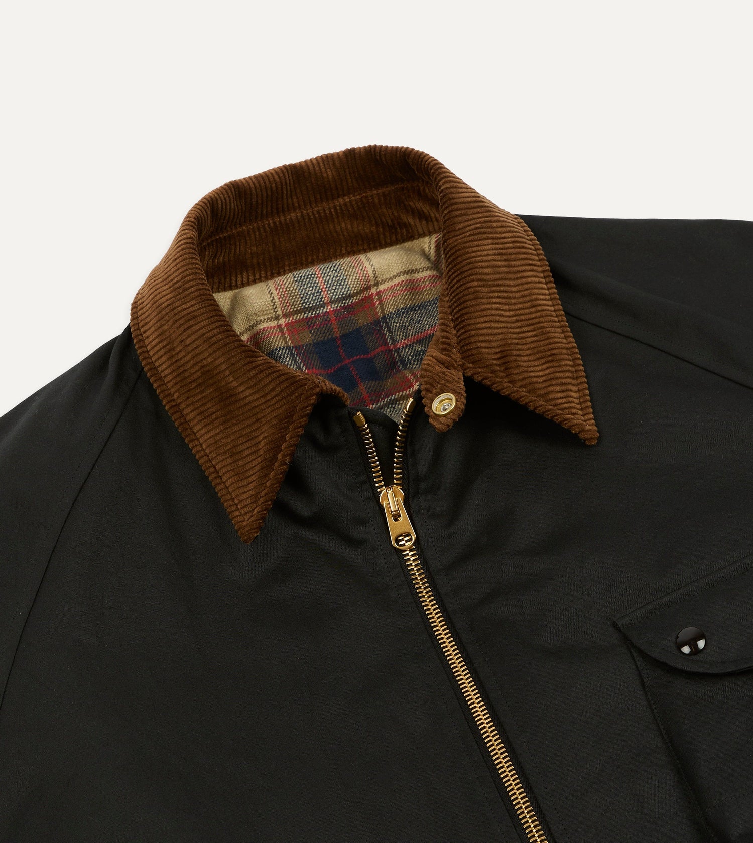 Drake's by A. Levine Black Waxed Coverall Jacket