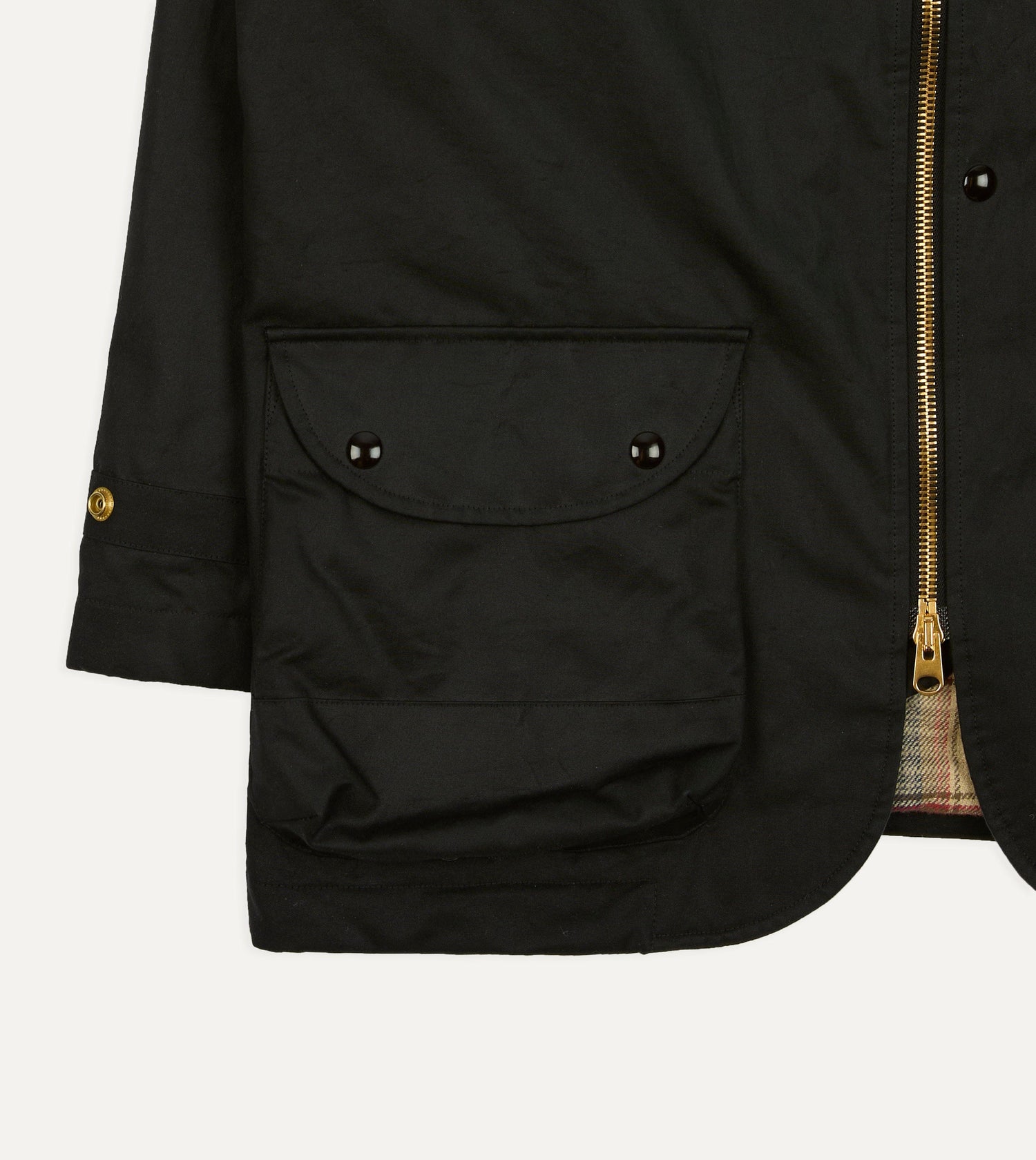 Drake's by A. Levine Black Waxed Coverall Jacket