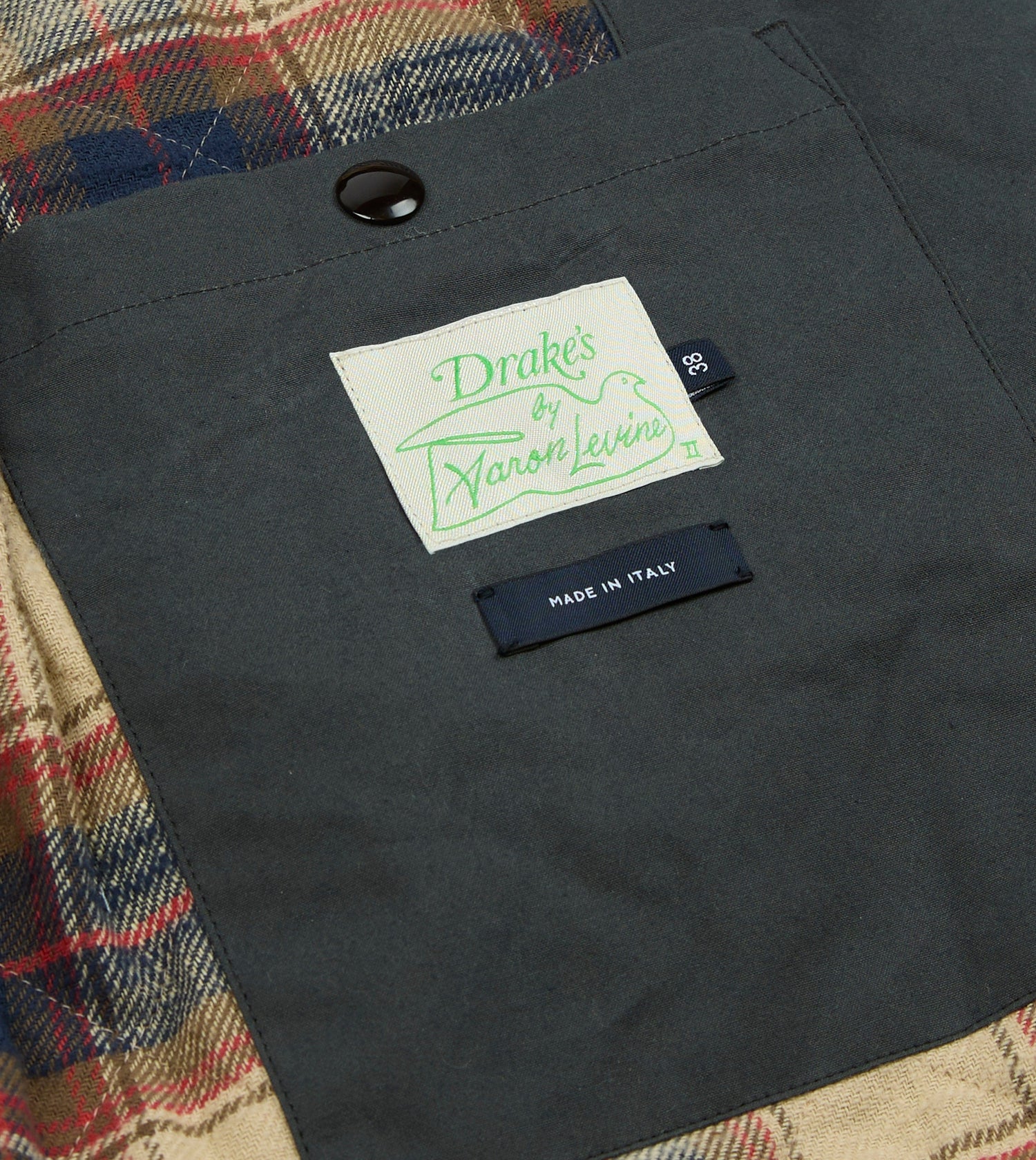 Drake's by A. Levine Black Waxed Coverall Jacket