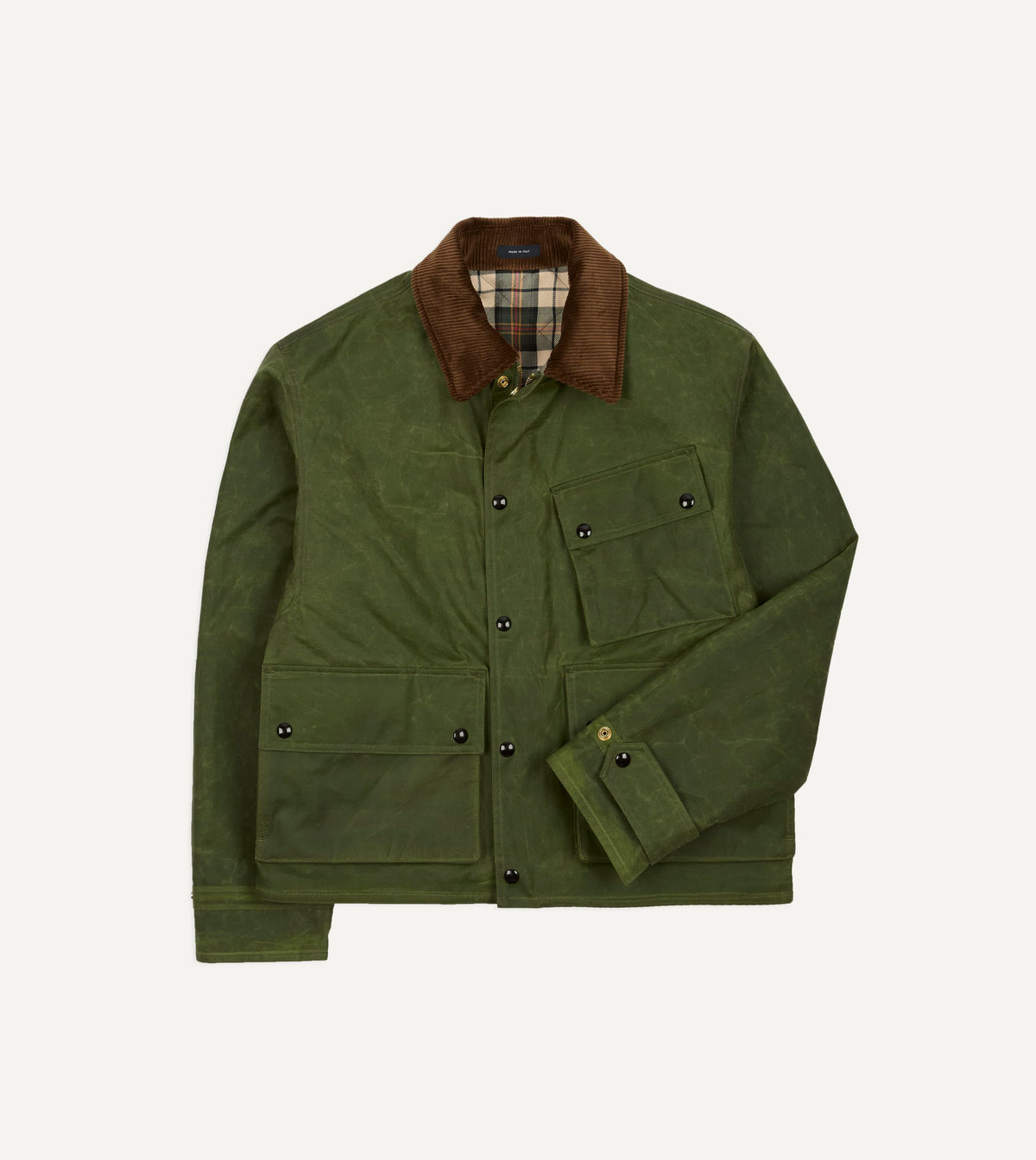 Light Green Waxed Cotton Wader Jacket