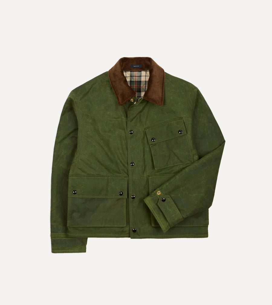 Light Green Waxed Cotton Wader Jacket