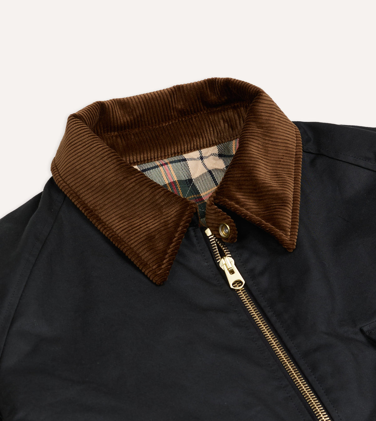 Black Waxed Coverall Jacket