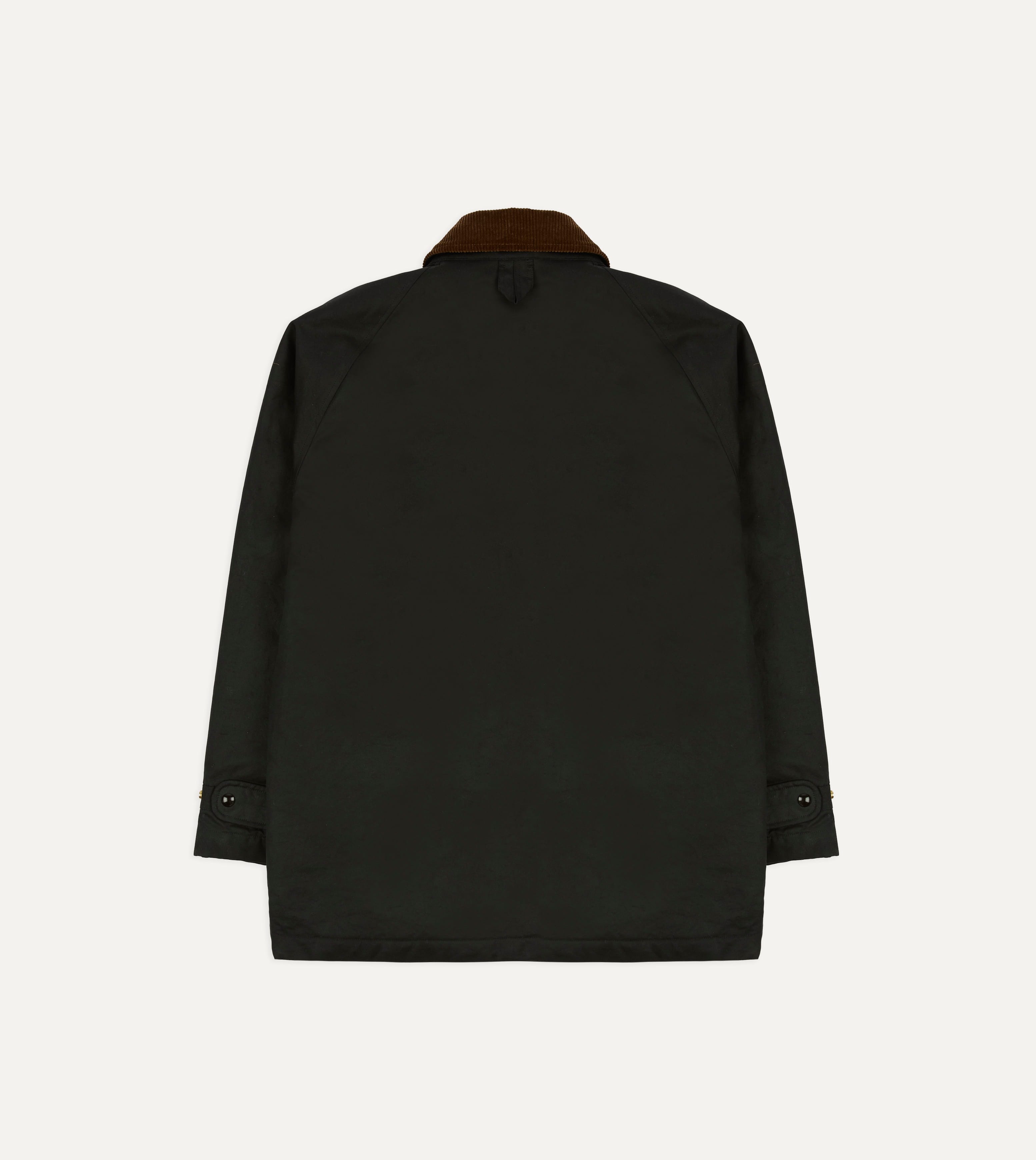 Black Waxed Coverall Jacket