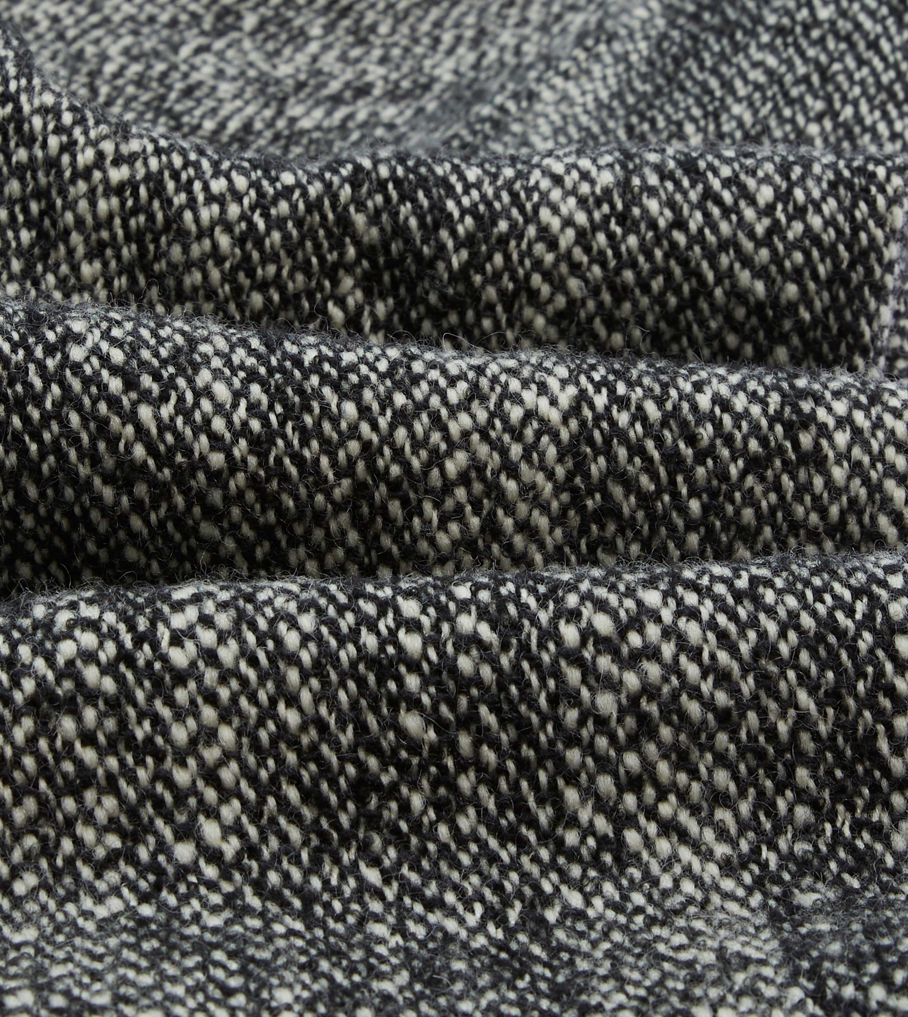 Salt and Pepper Wool Raglan Coat