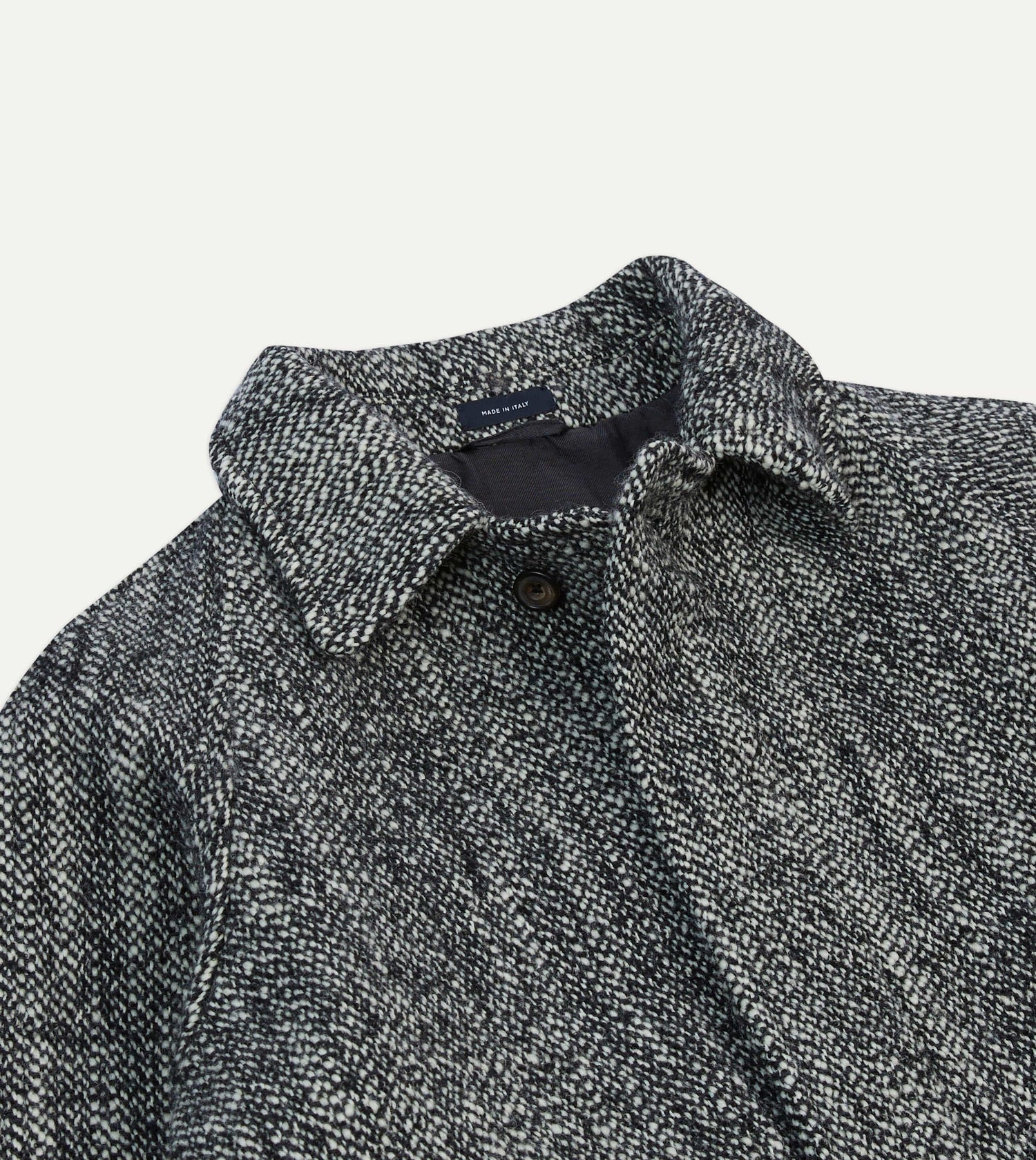 Salt and Pepper Wool Raglan Coat