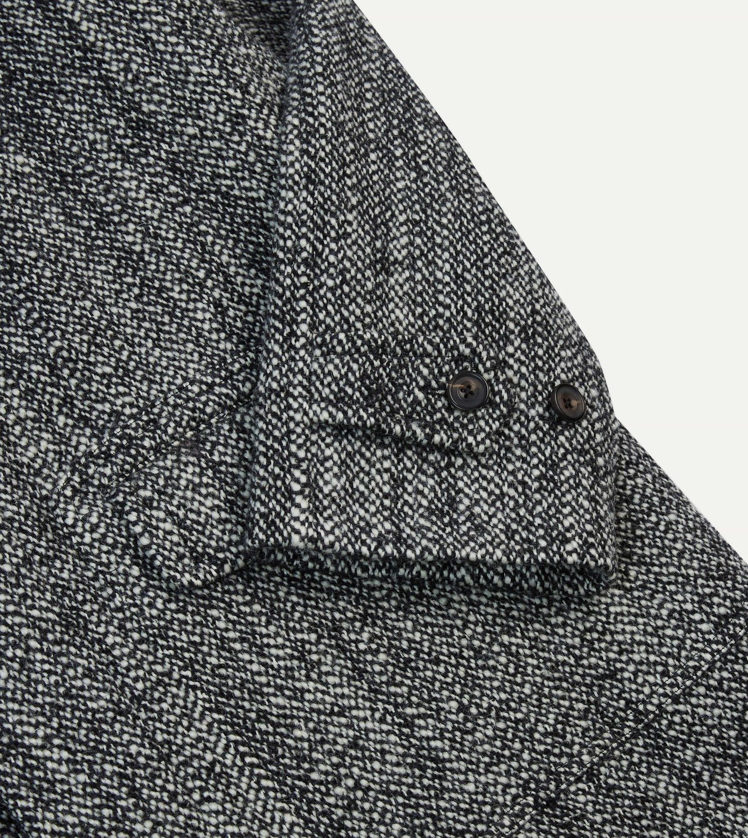 Salt and Pepper Wool Raglan Coat