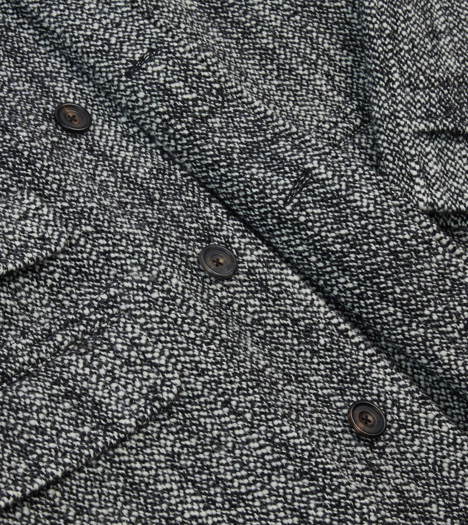 Salt and Pepper Wool Raglan Coat