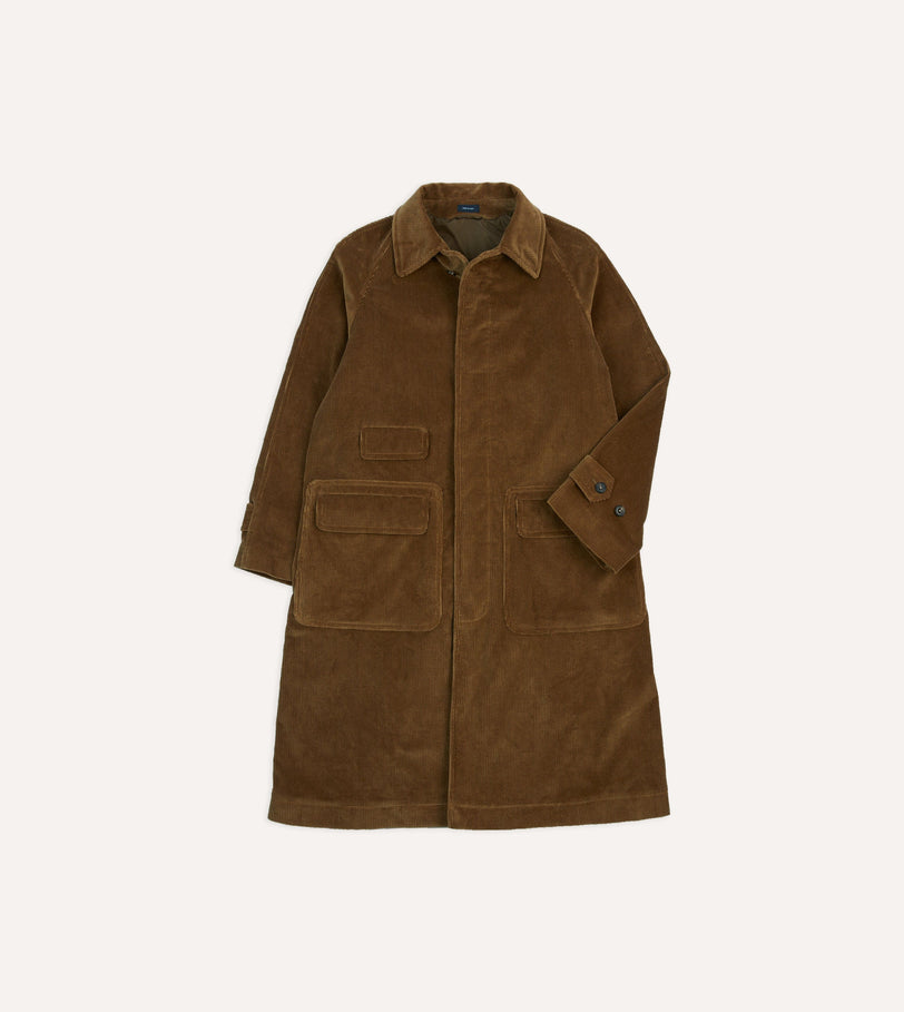 Tan Corduroy Raglan Coat
