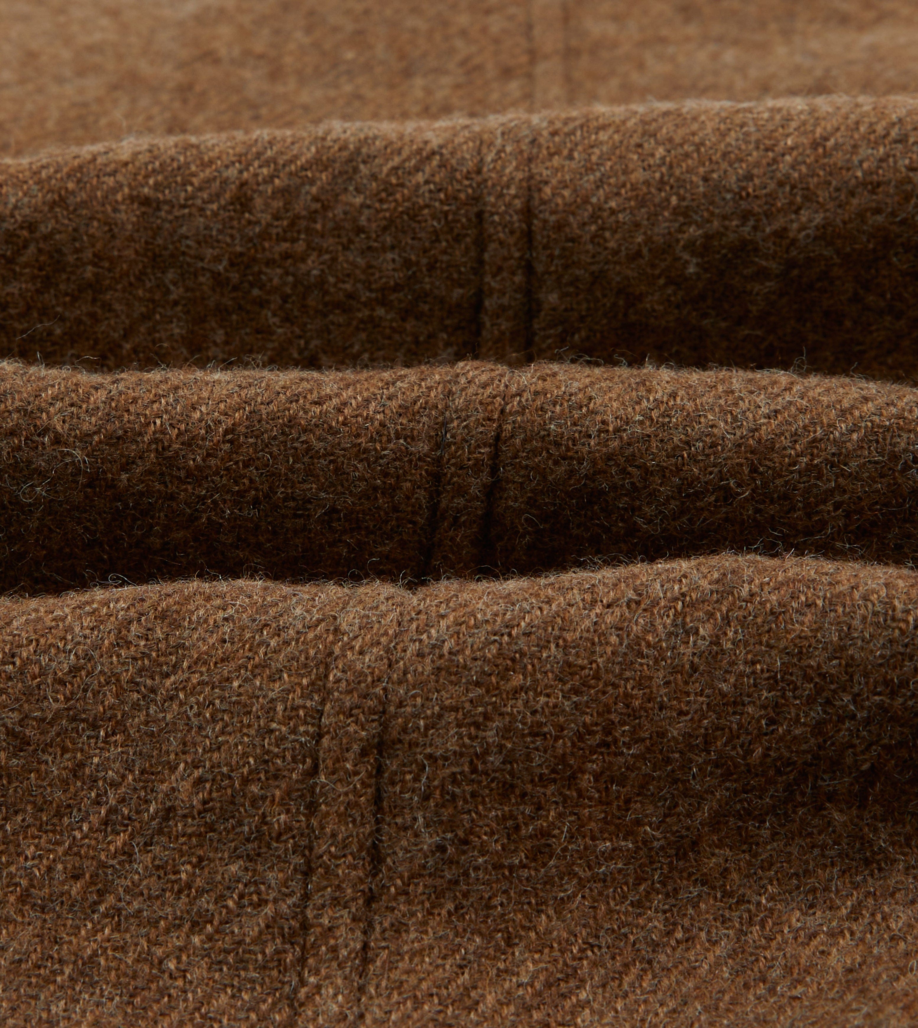 Brown Wool Car Coat