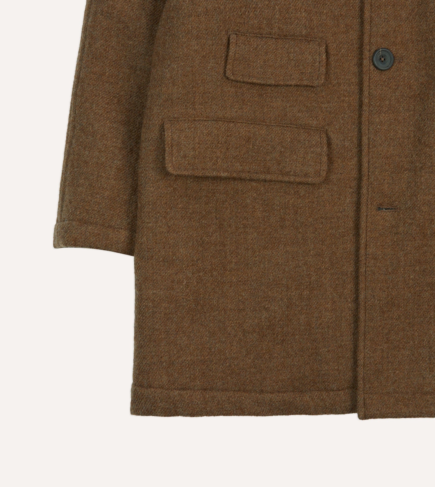 Brown Wool Car Coat