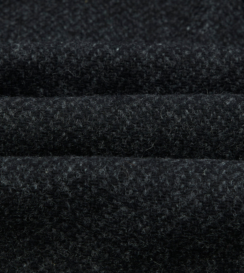 Drake's by A. Levine Black Wool Raglan Overcoat