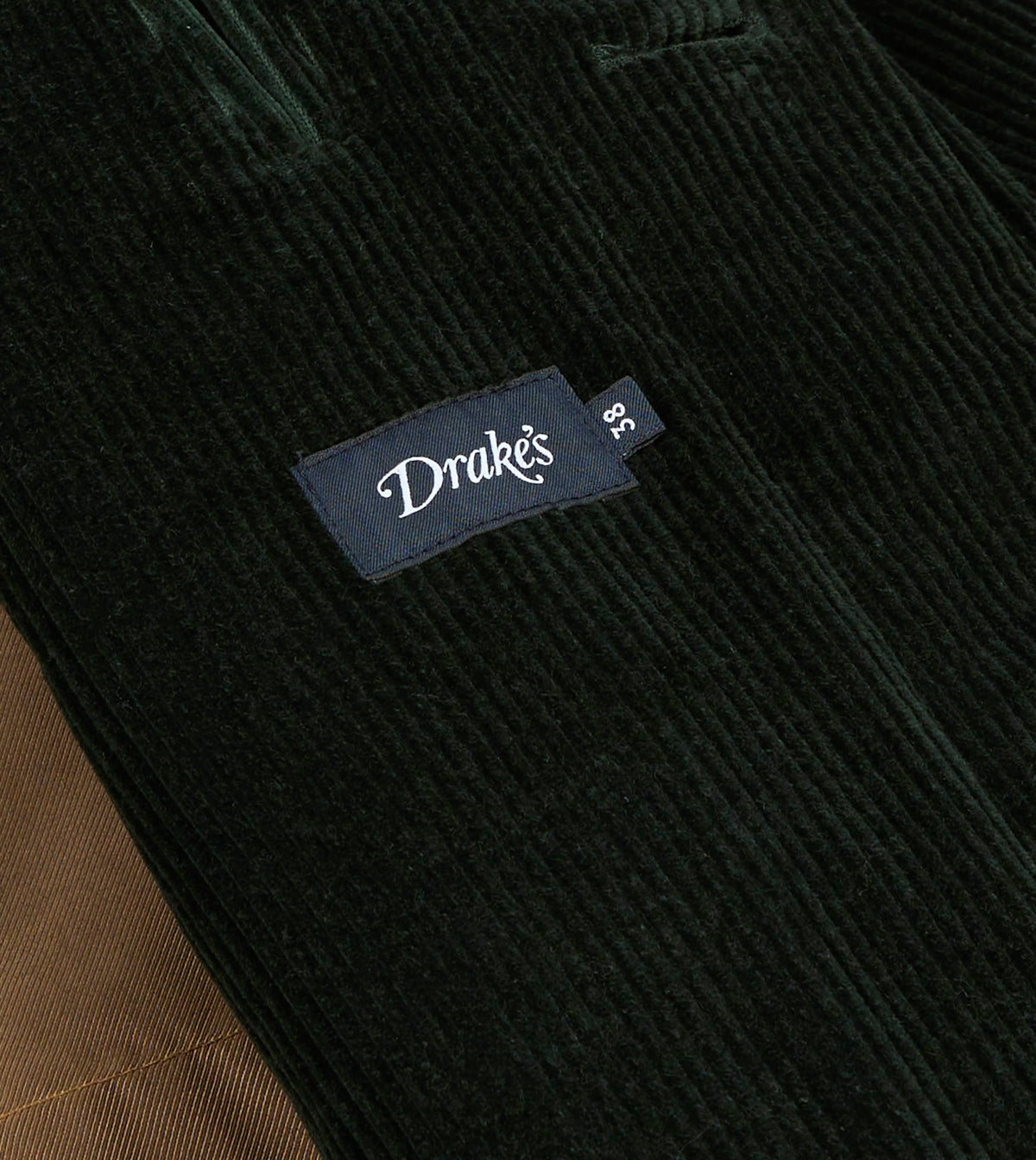 Dark Green Corduroy Raglan Coat