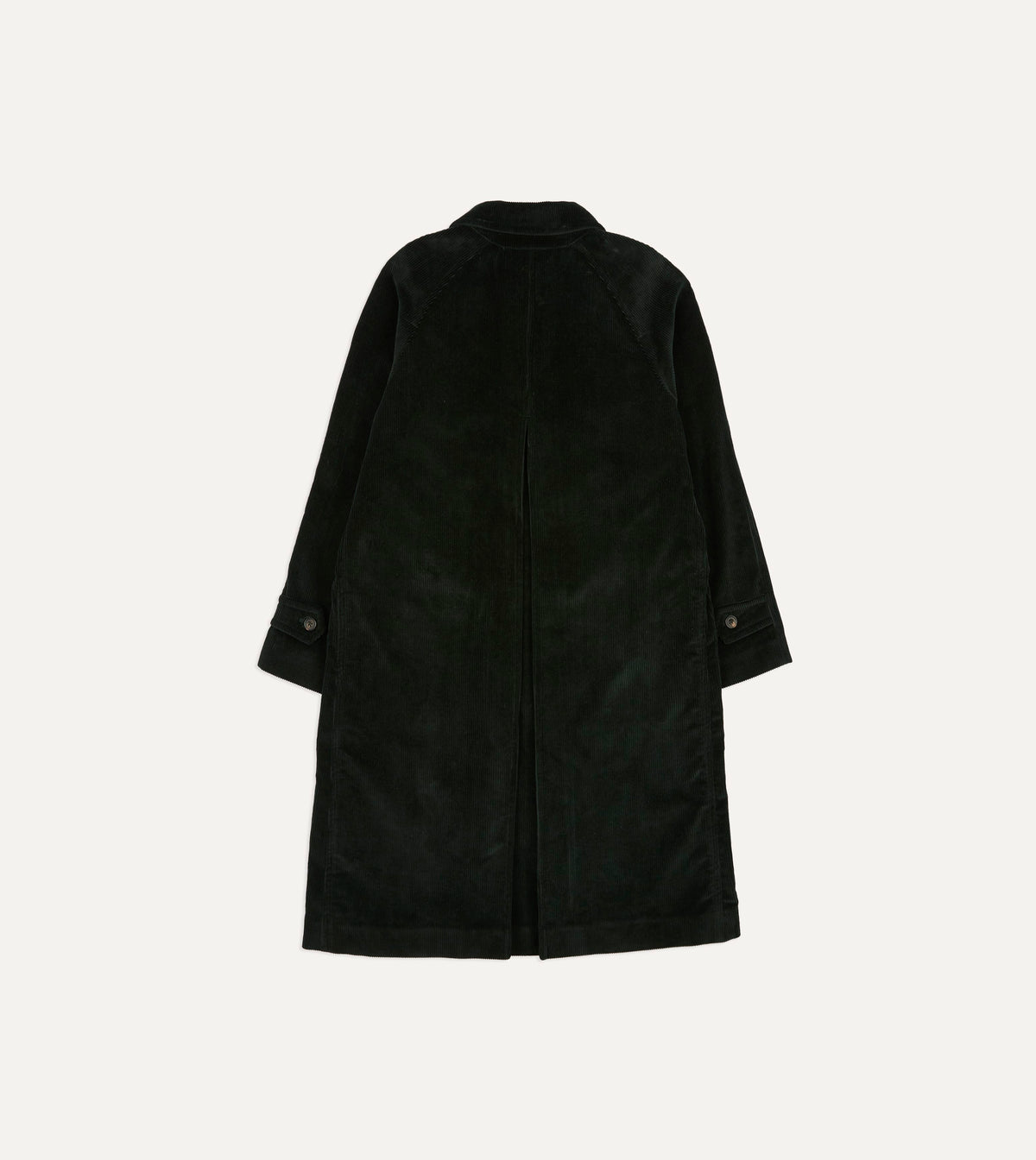 Dark Green Corduroy Raglan Coat