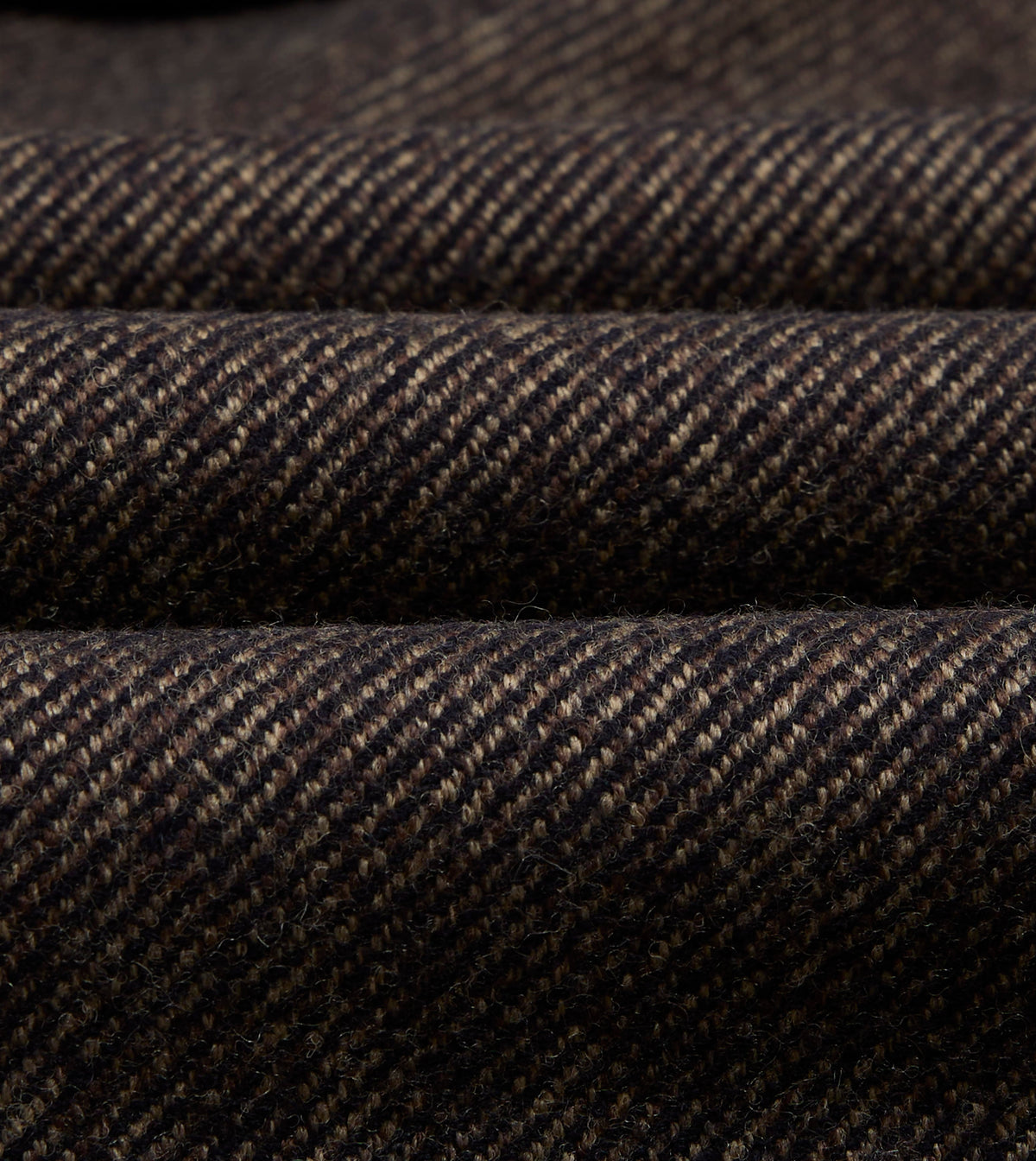 Brown Wool Raglan Overcoat