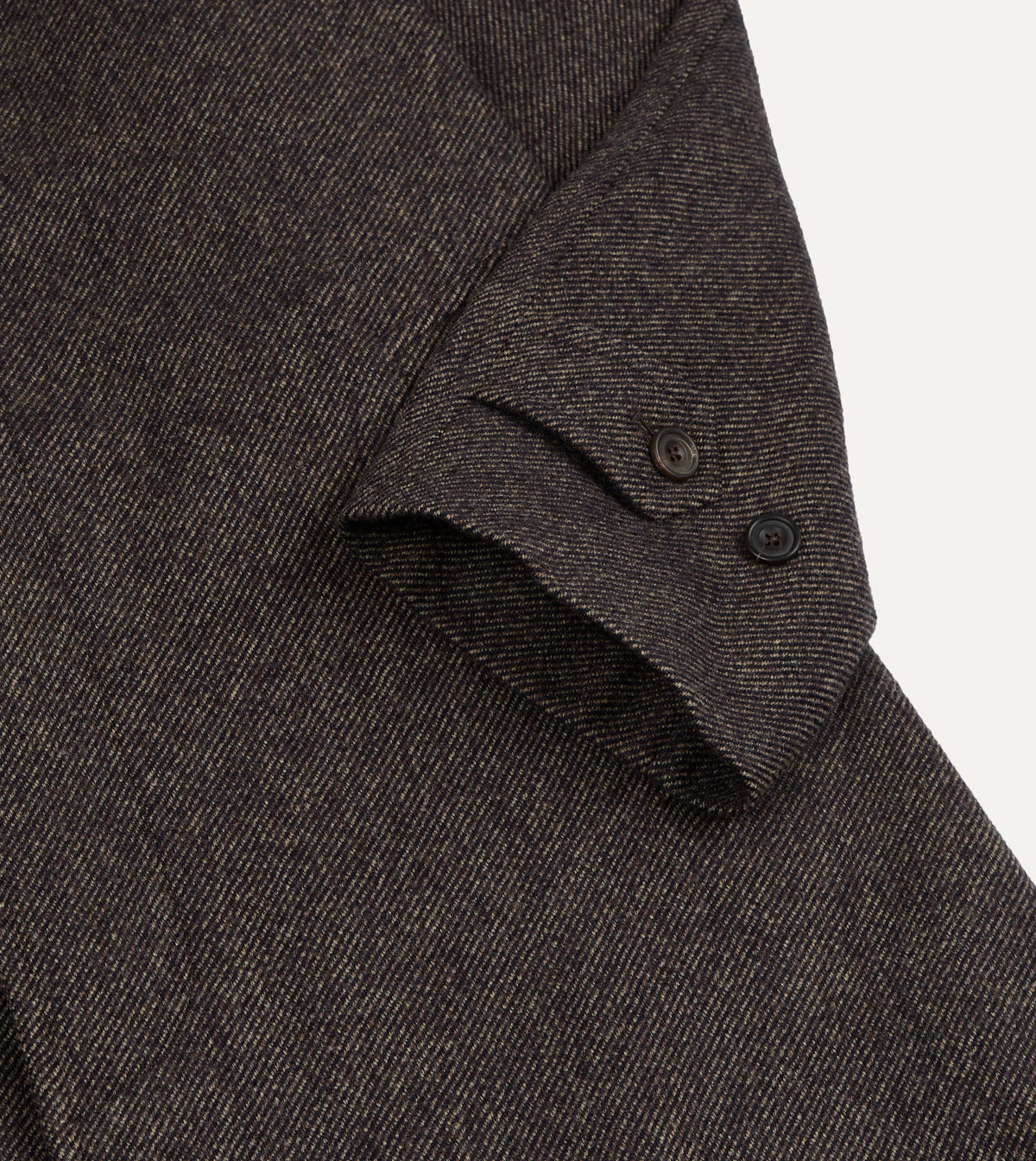 Brown Wool Raglan Overcoat