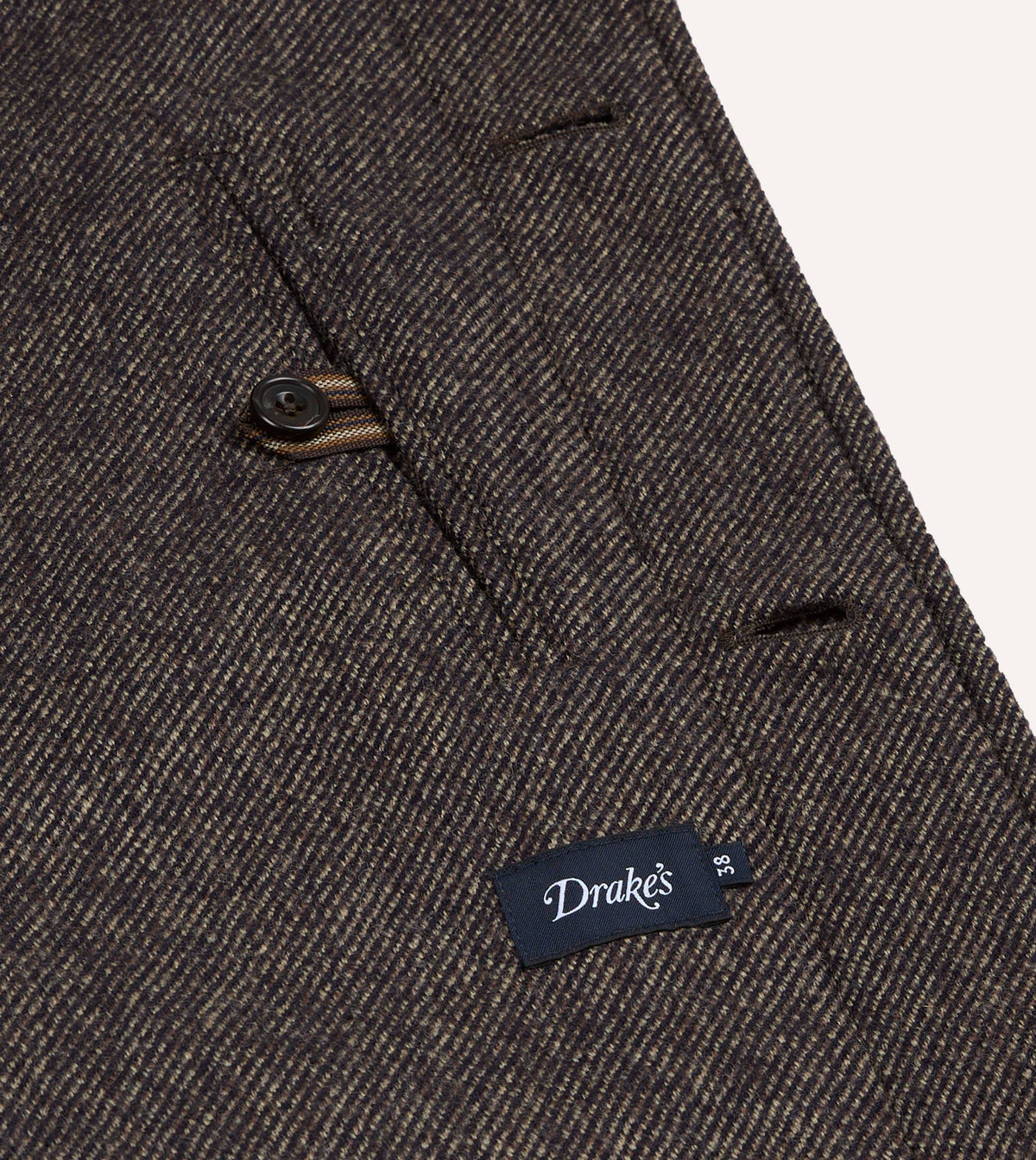 Brown Wool Raglan Overcoat