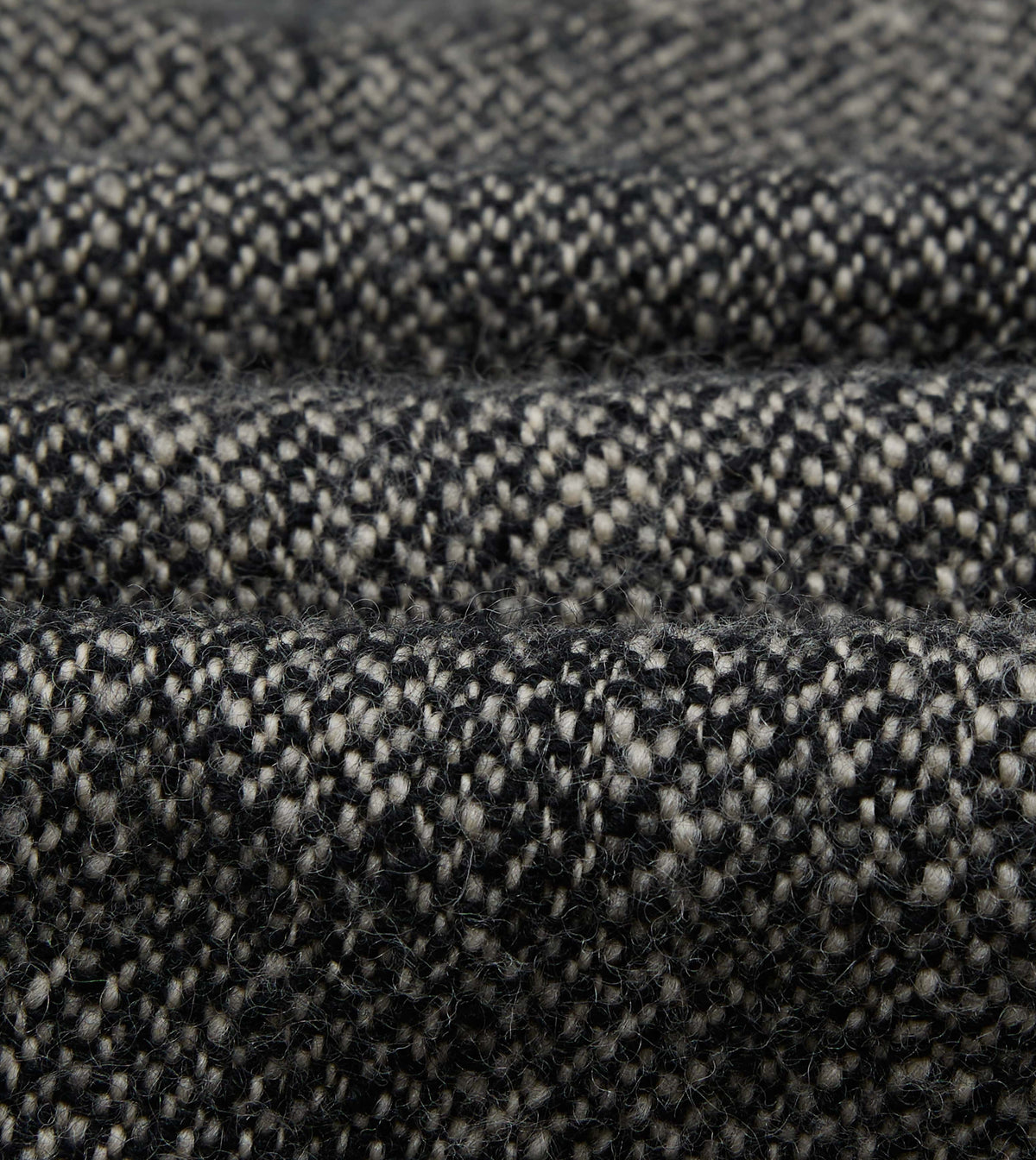 Grey Birdseye Wool Raglan Coat