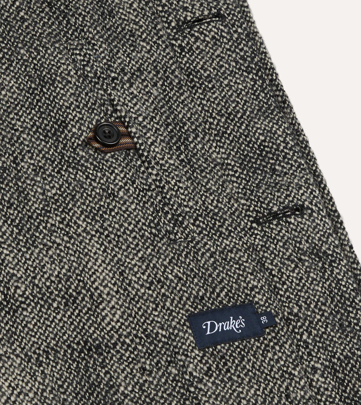 Grey Birdseye Wool Raglan Coat