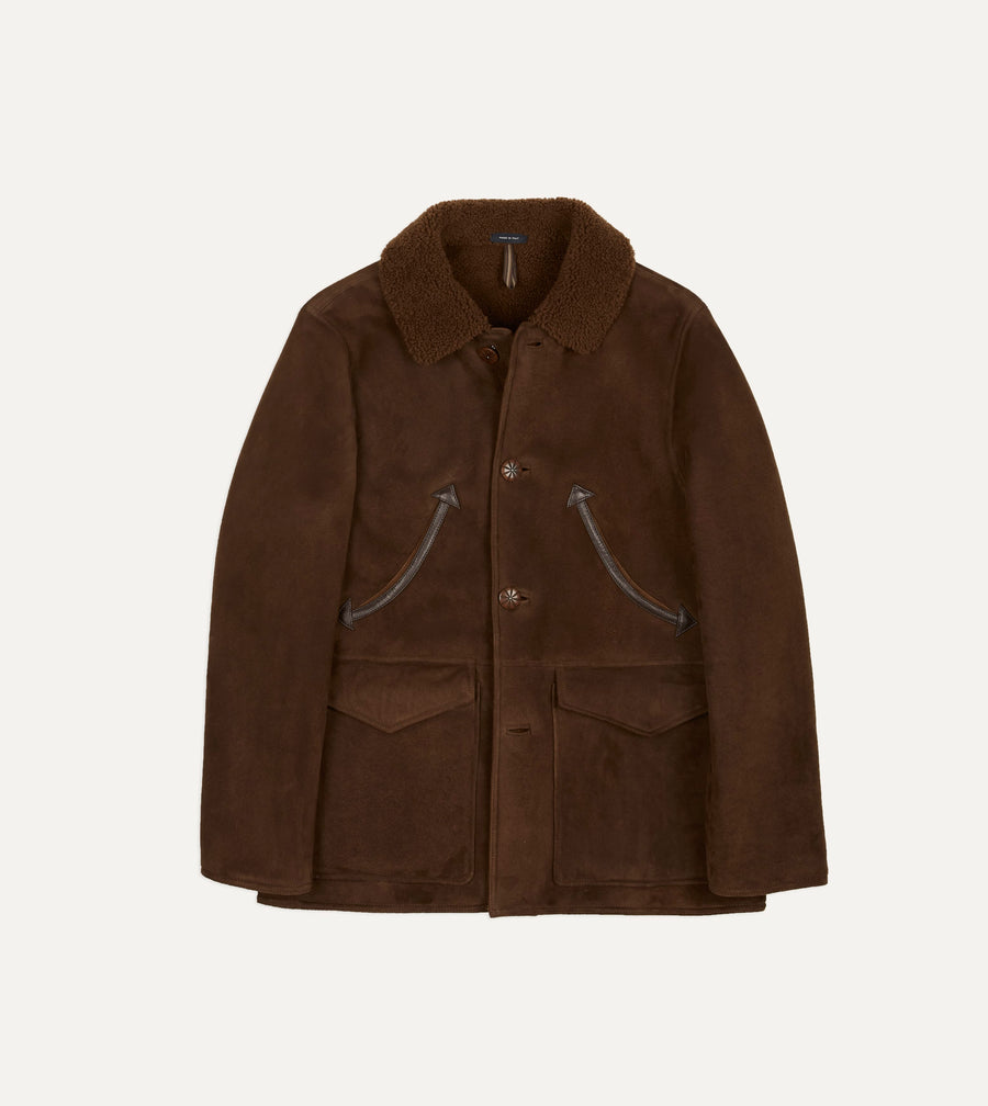 Brown Western Shearling Jacket
