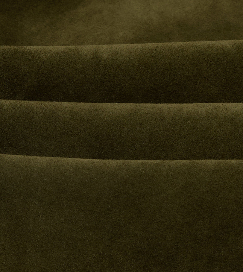 Green Heavyweight Suede A-2 Bomber Jacket