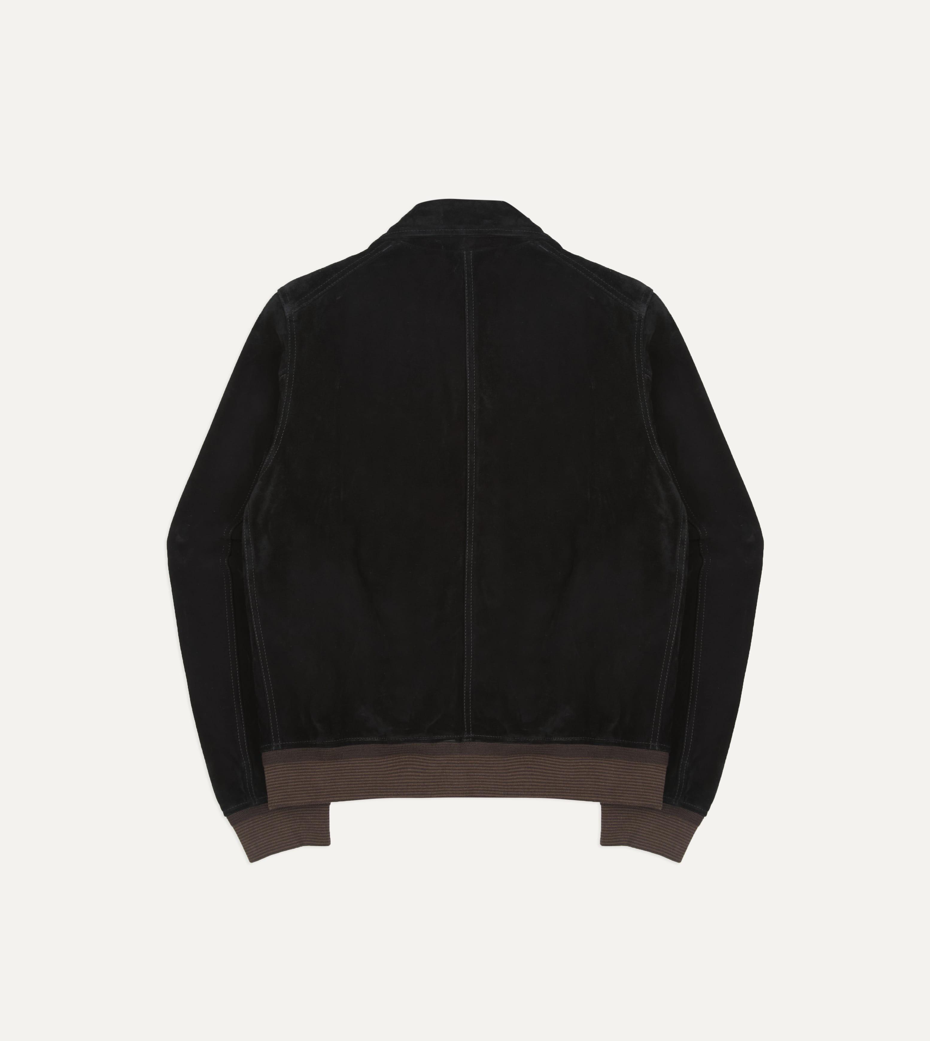 Black Heavyweight Suede A-2 Bomber Jacket