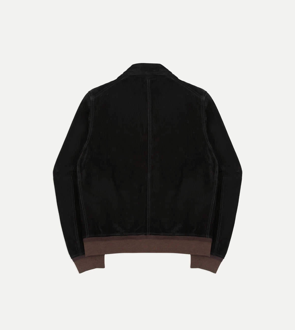 Black Heavyweight Suede A-2 Bomber Jacket