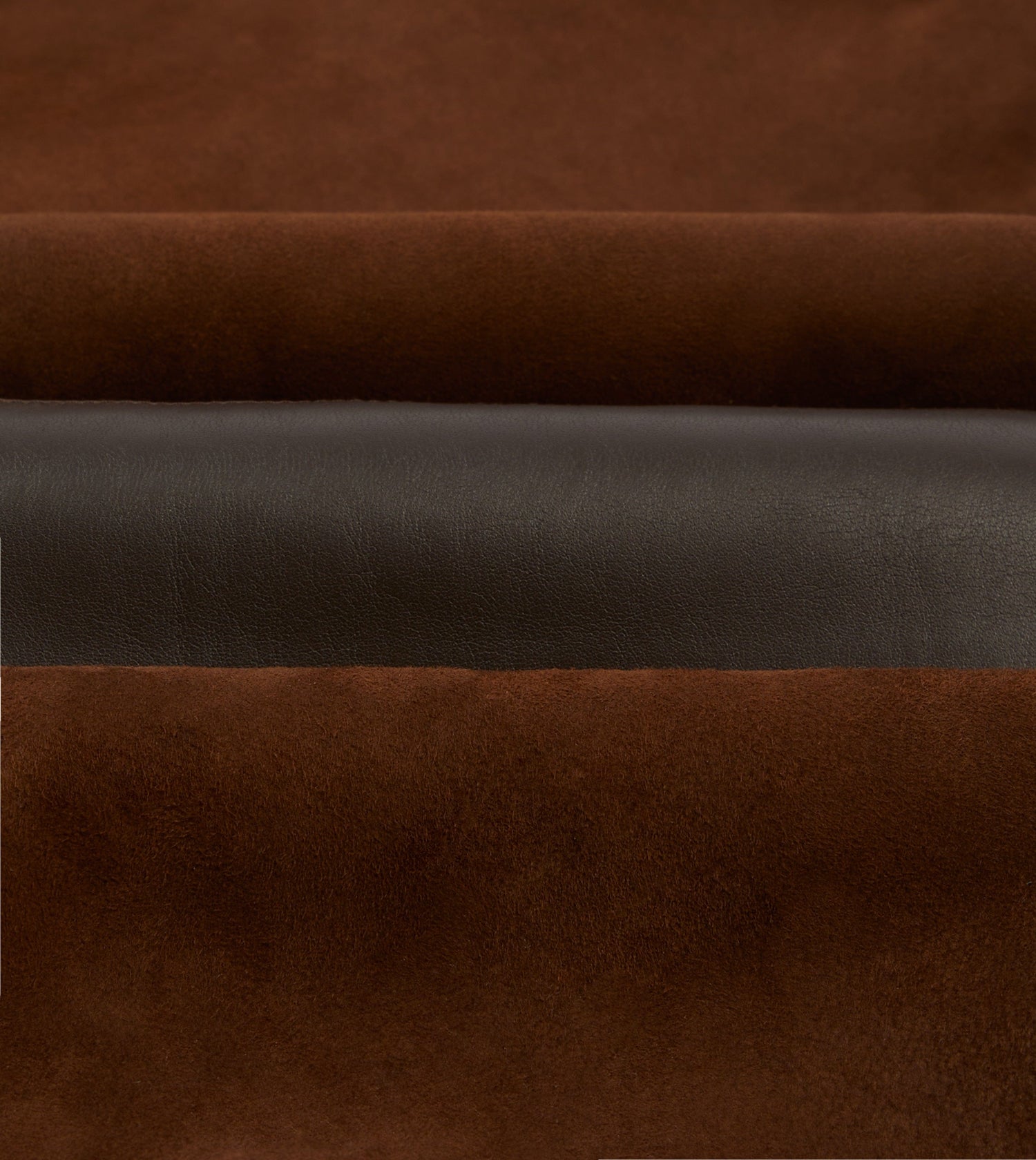 Dark Brown Suede Shearling Vest