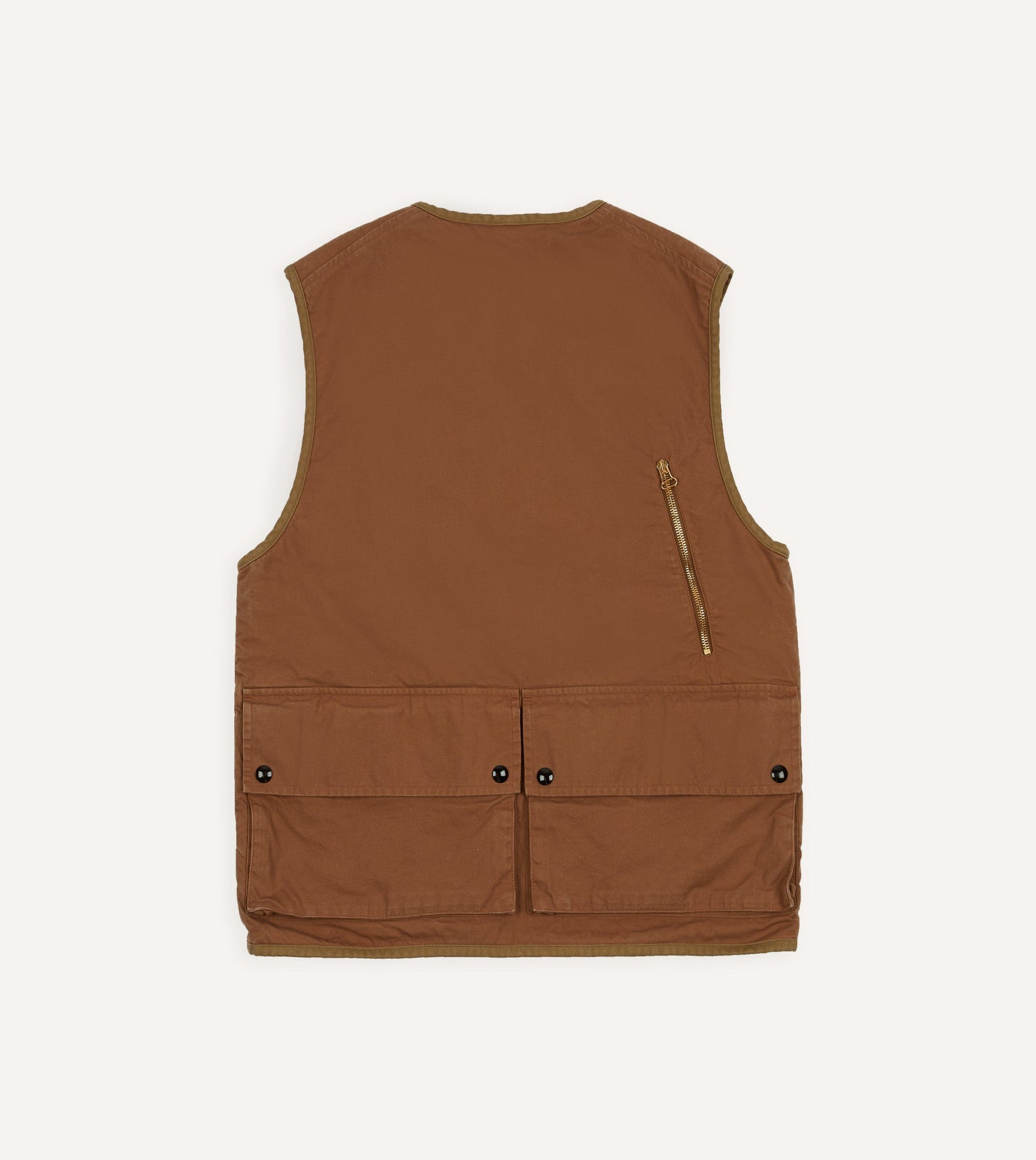 Rust Cotton Urban Safari Vest