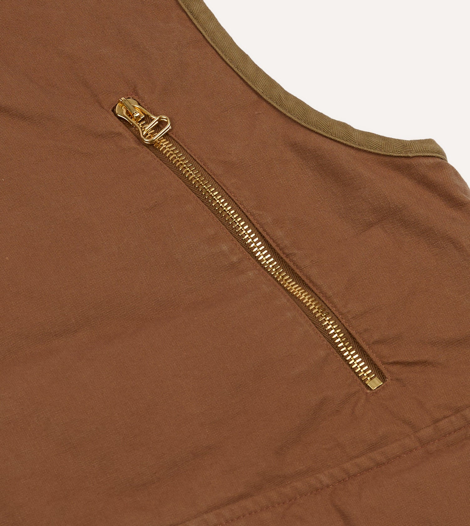 Rust Cotton Urban Safari Vest