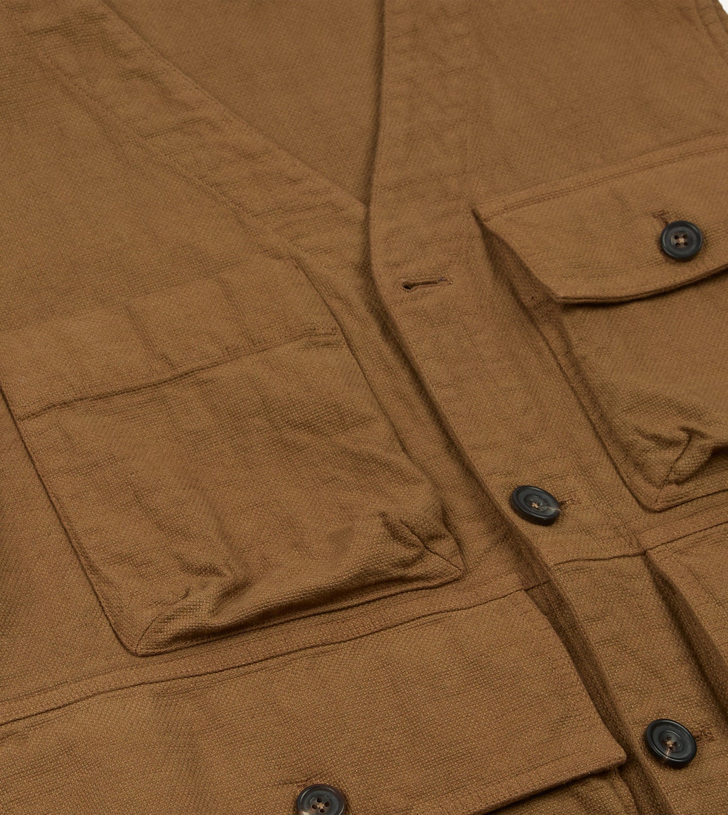 Tobacco Cotton Utility Vest