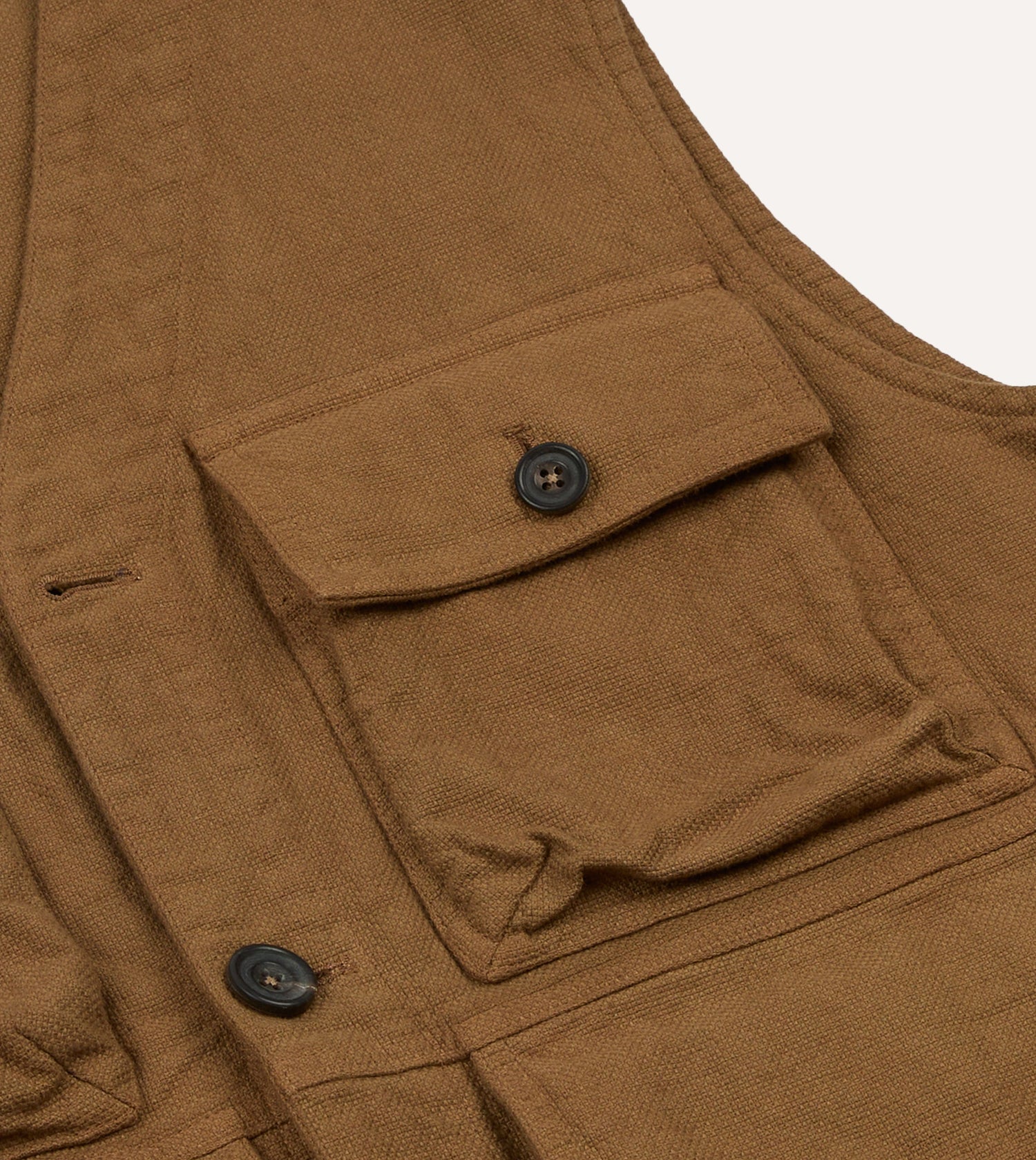 Tobacco Cotton Utility Vest