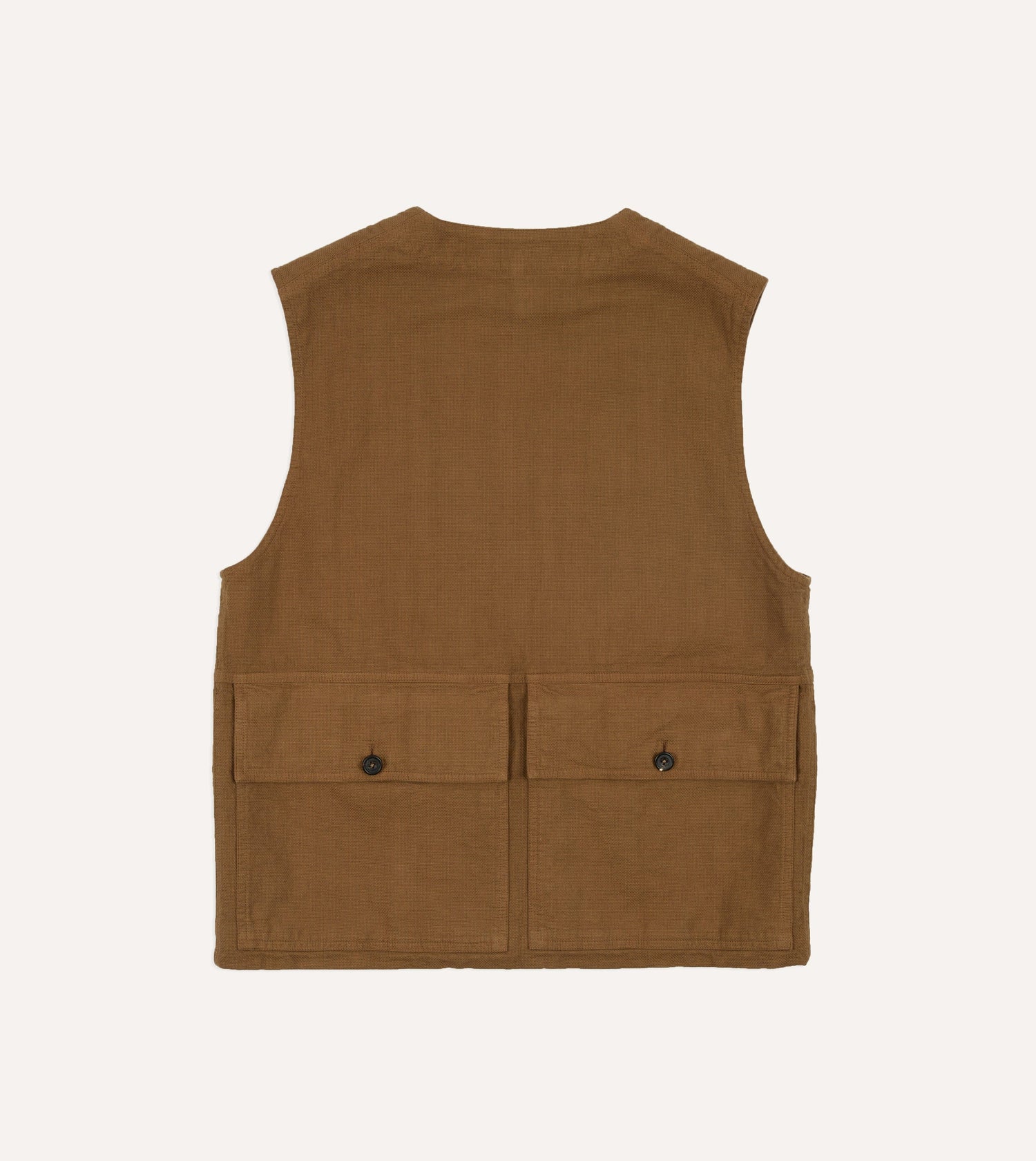 Tobacco Cotton Utility Vest