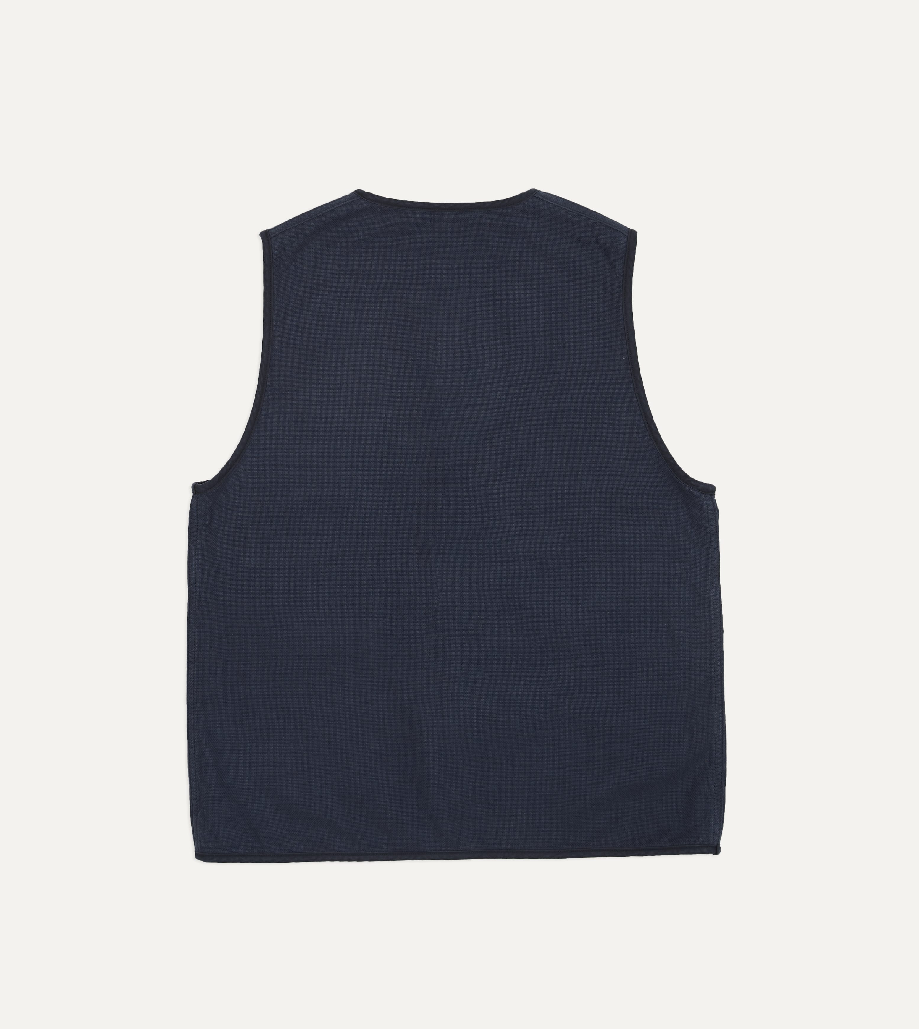 Navy Cotton Artist Vest