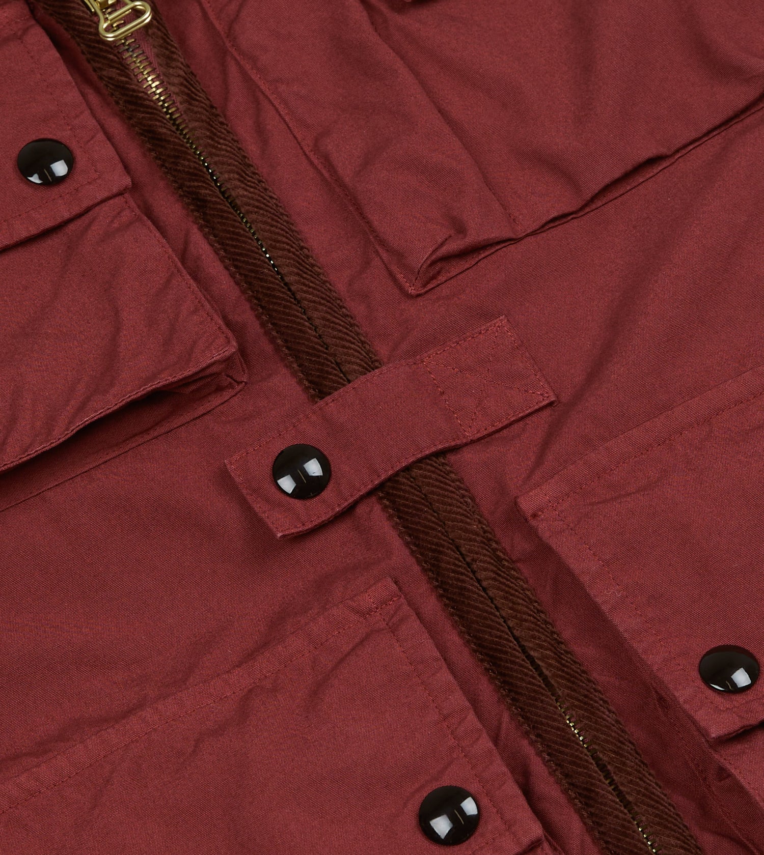 Washed Red Cotton Urban Safari Vest