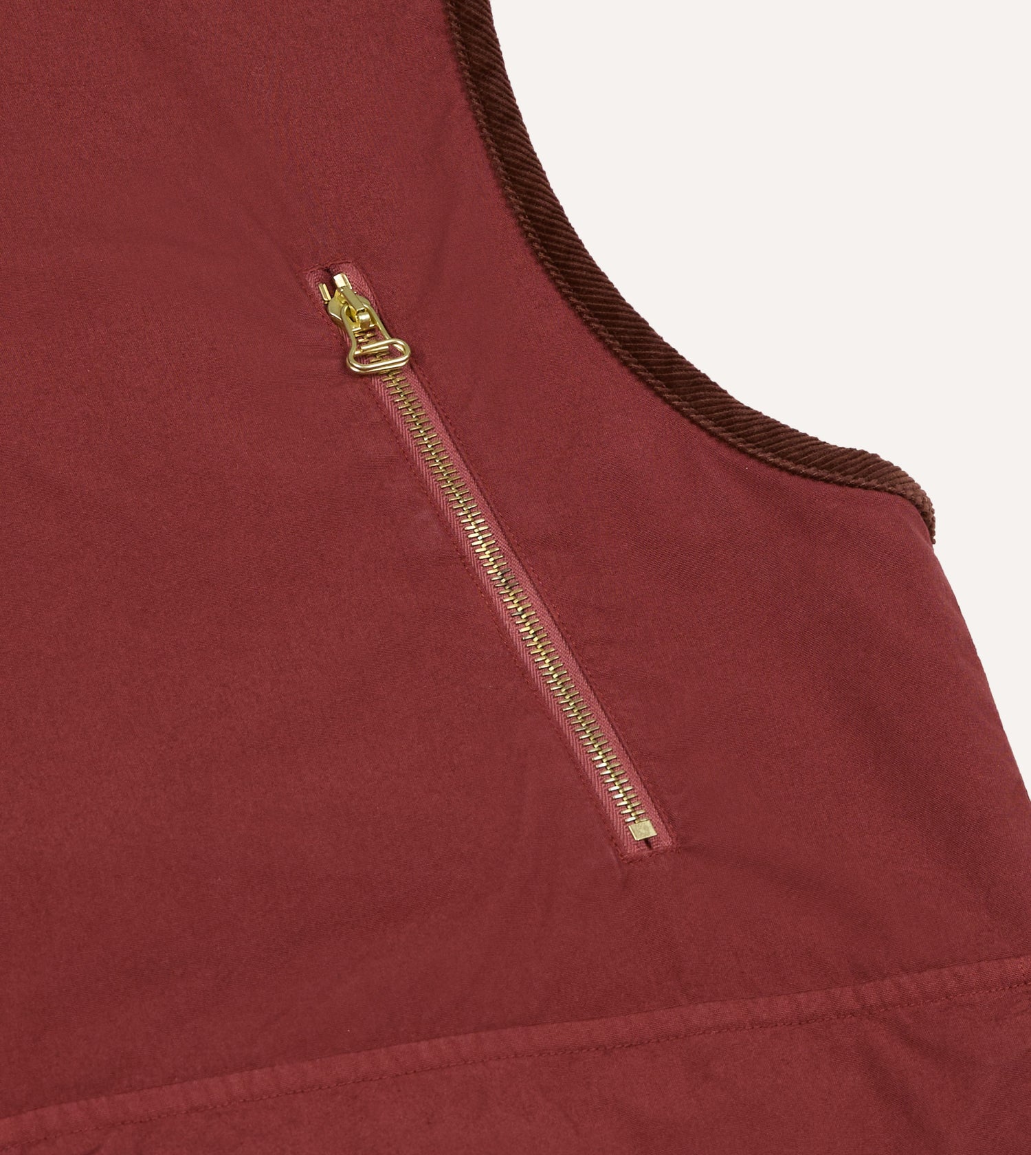 Washed Red Cotton Urban Safari Vest