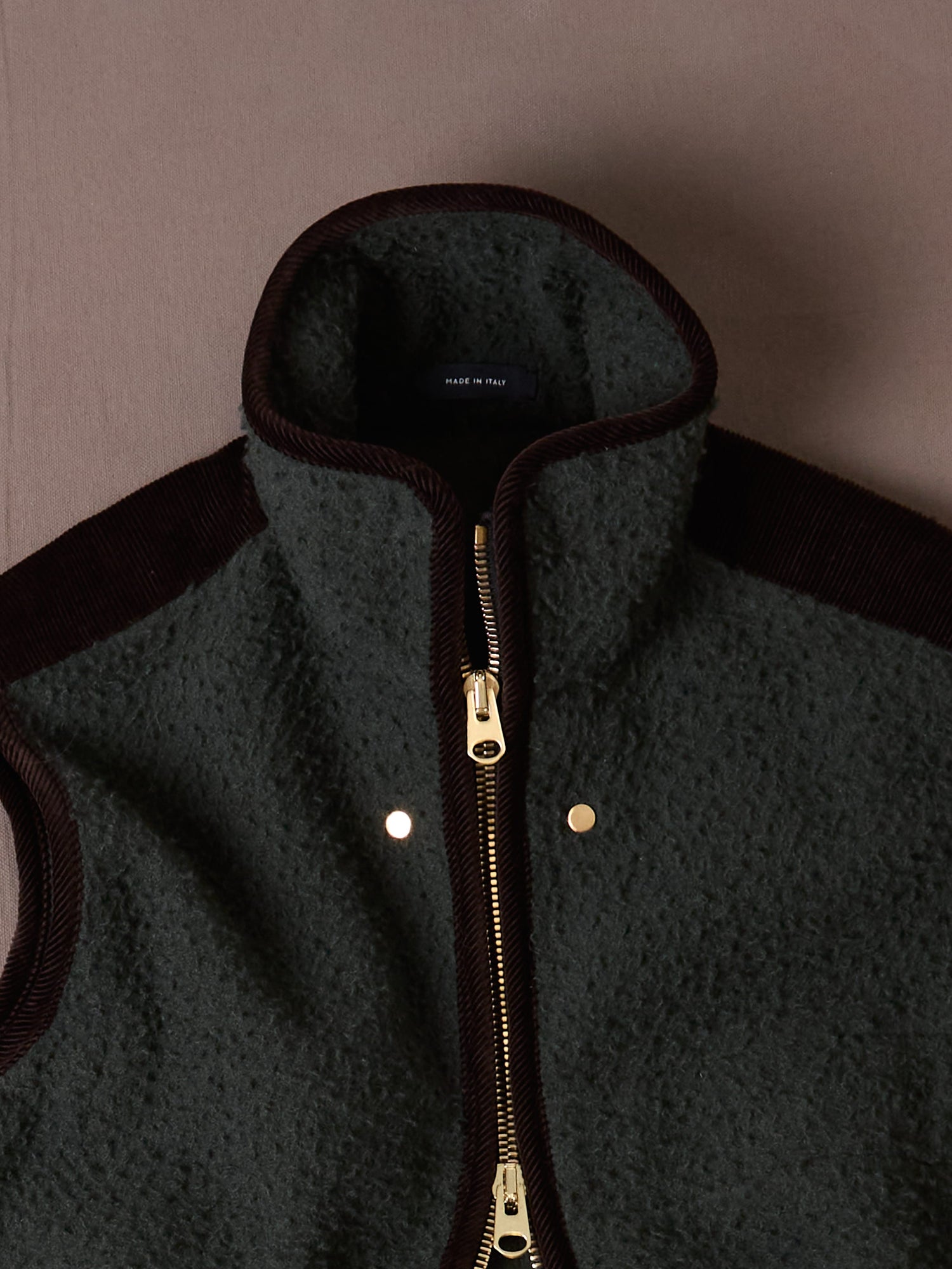 Green Casentino Fleece Gilet