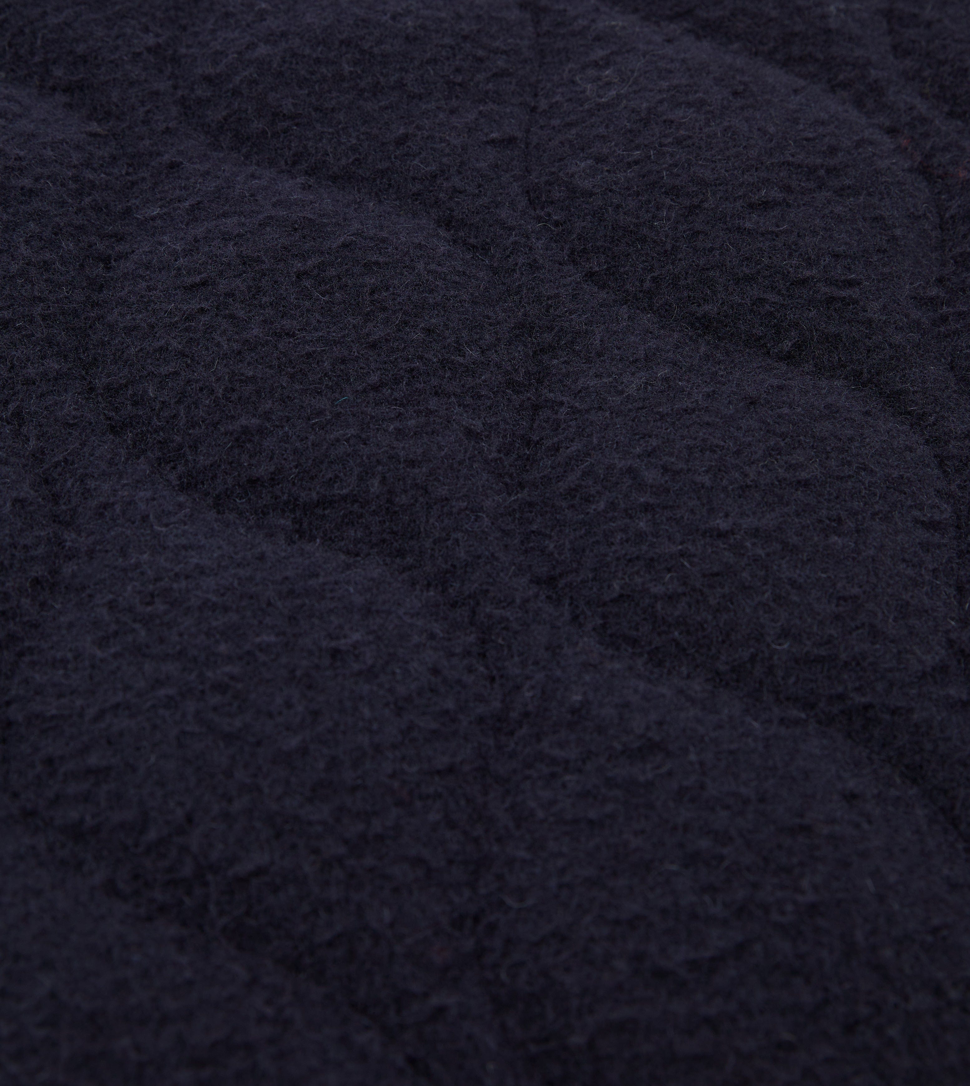 Navy Quilted Casentino Snap Vest