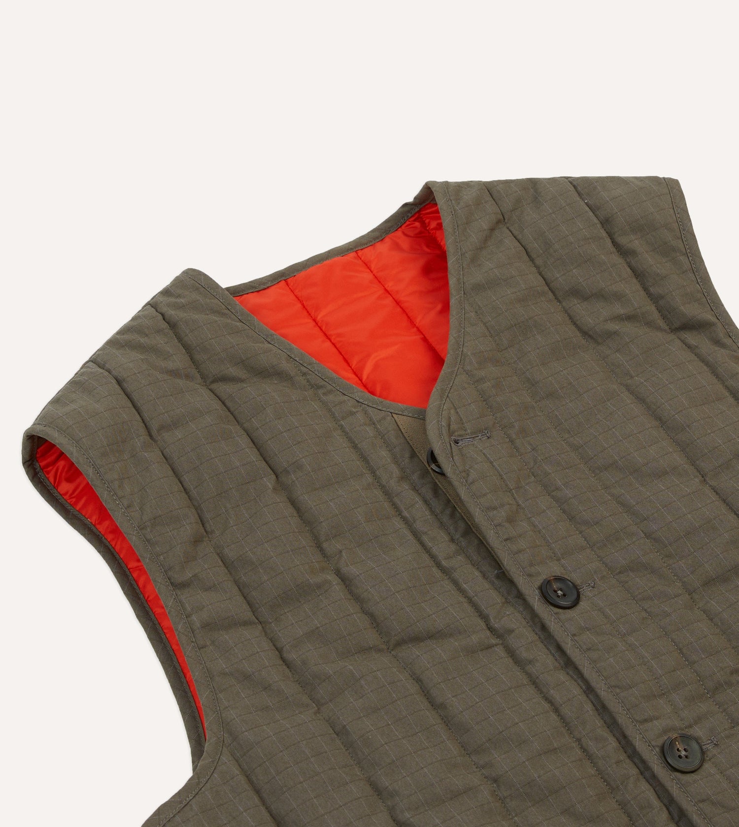 Green Ripstop Quilted Vest