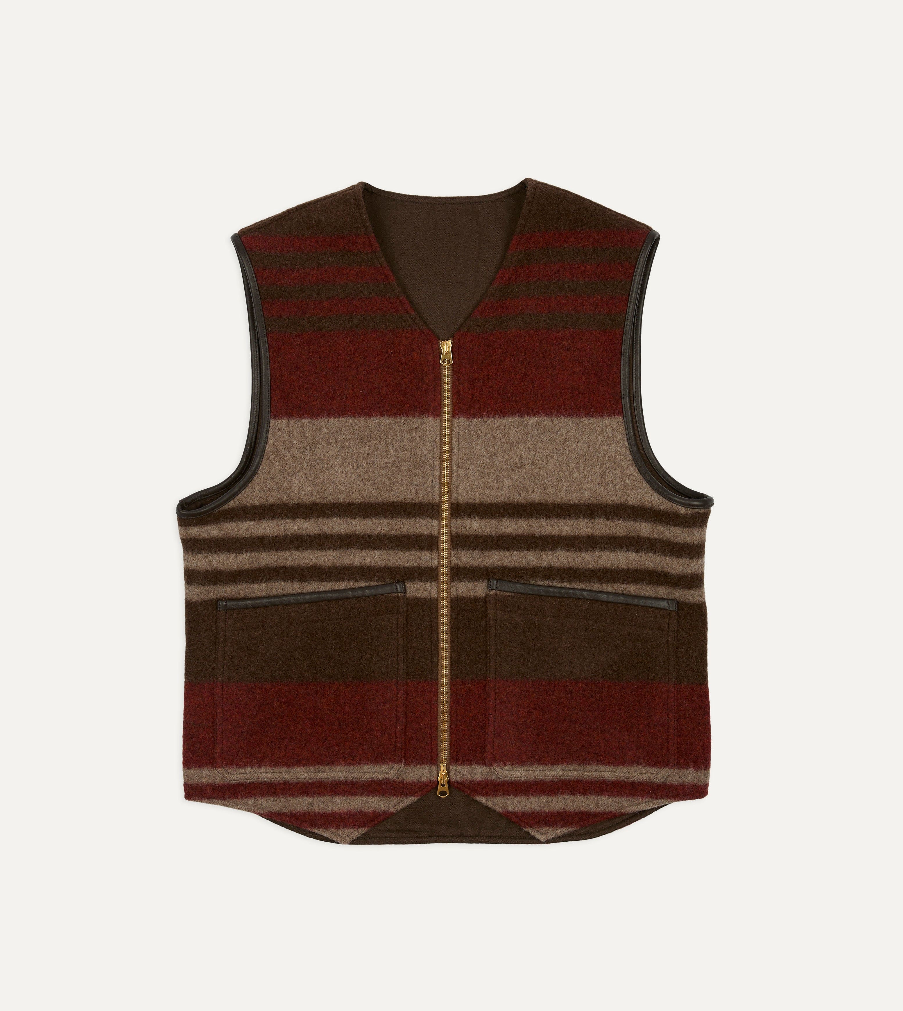 Wool Blanket Zip Vest