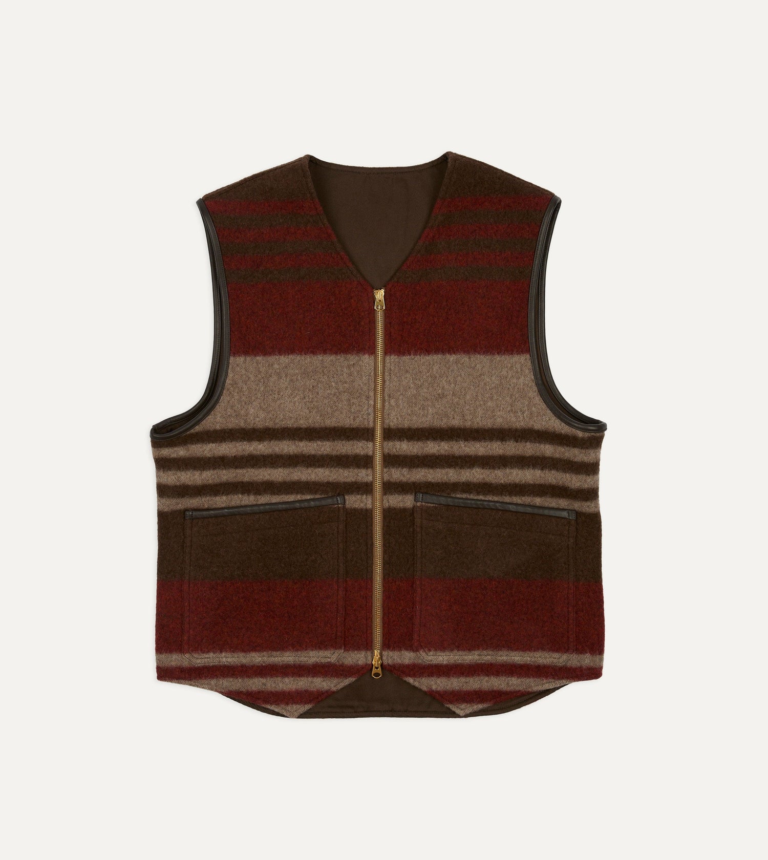 Wool Blanket Zip Vest