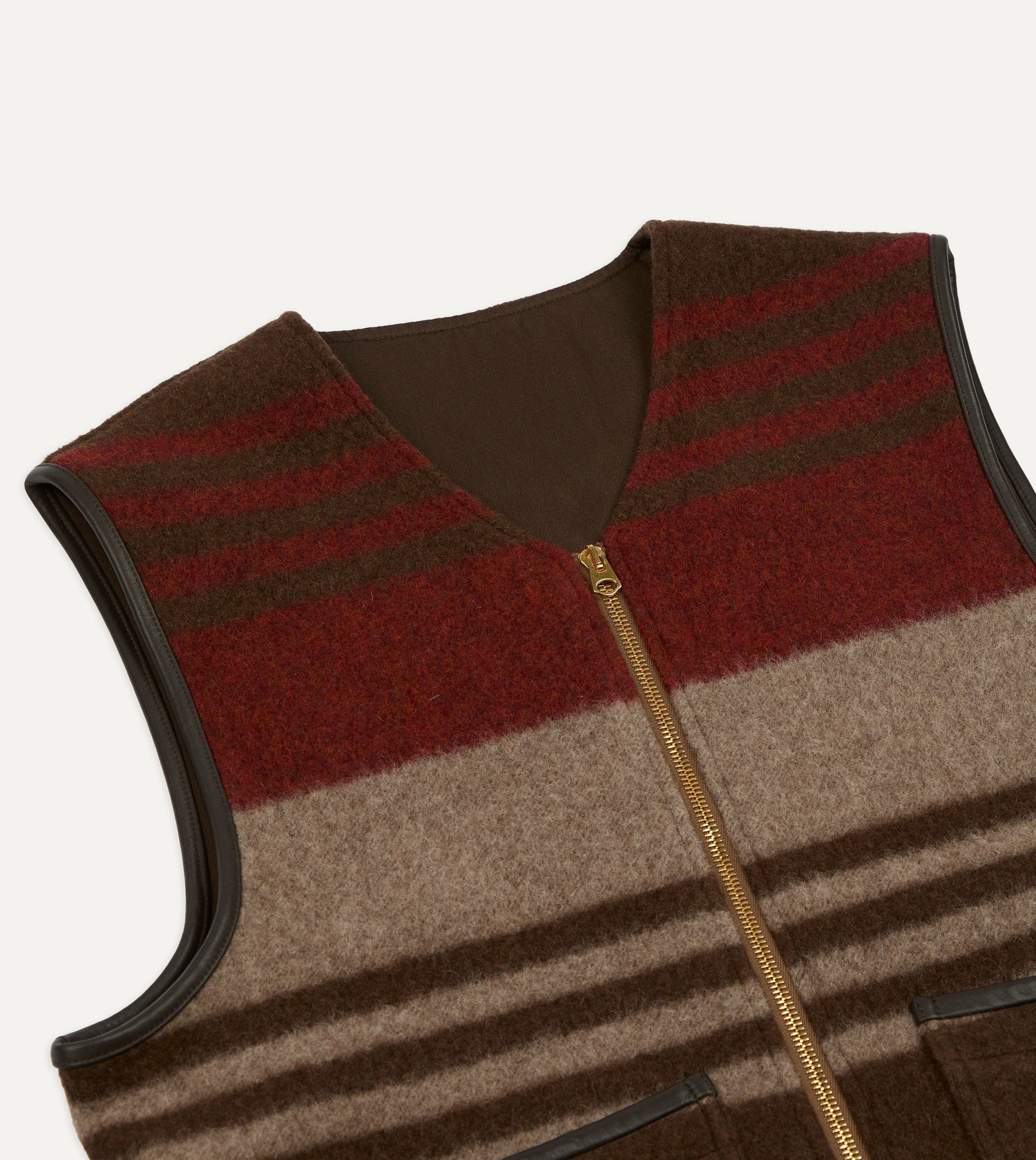 Wool Blanket Zip Vest