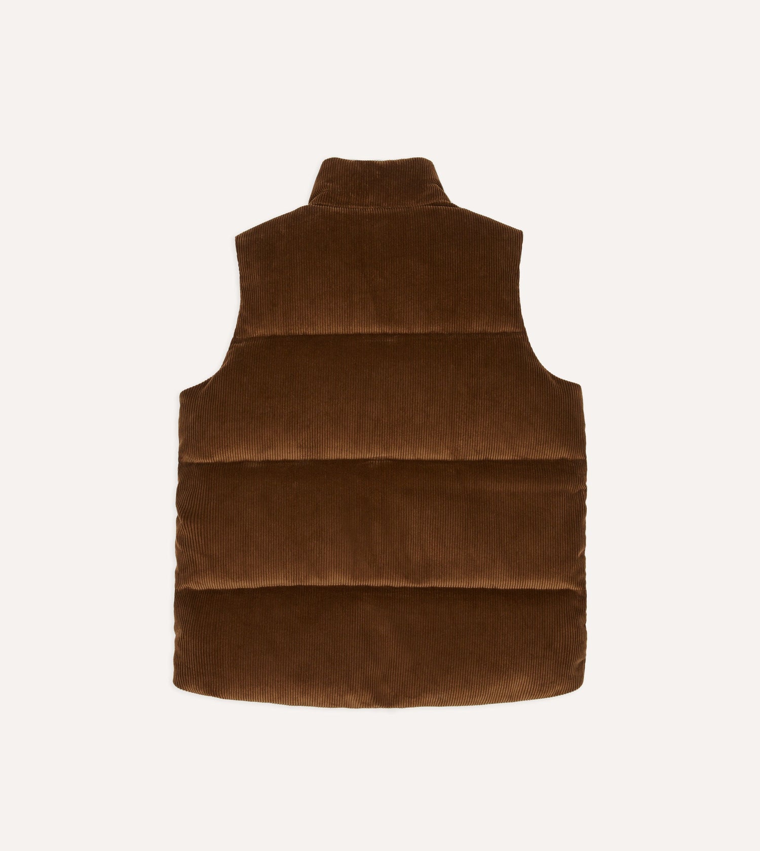 Brown Corduroy Down Vest
