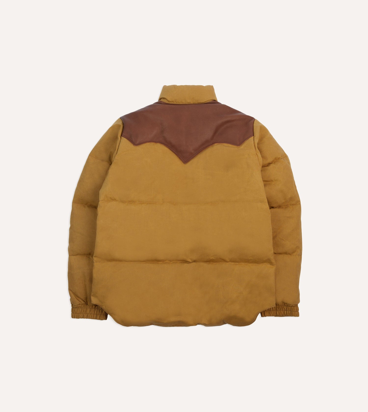 Rocky Mountain Featherbed for Drake's Tan Cotton Duck Canvas Christy Down Jacket