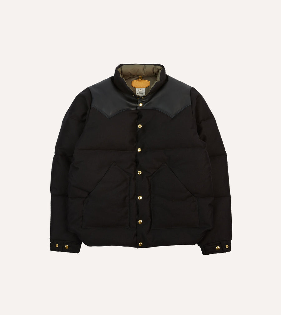 Rocky Mountain Featherbed for Drake's Black Cotton Christy Down Jacket