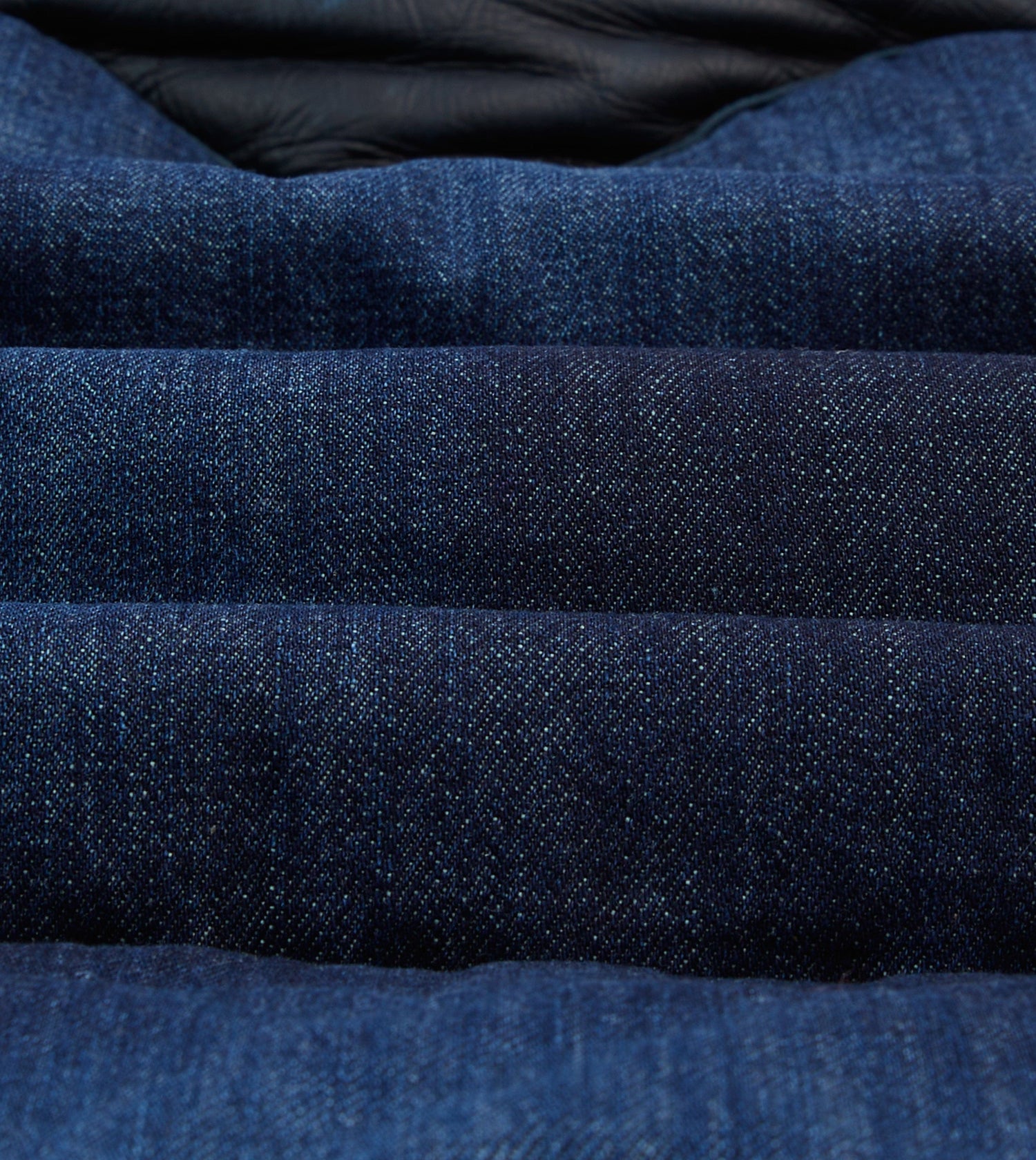 Rocky Mountain Featherbed for Drake's Indigo Denim Christy Down Vest