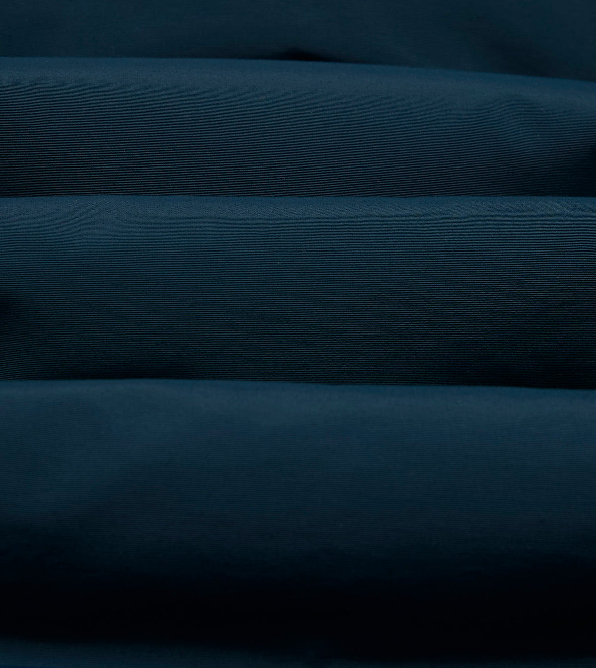 Blue and Ecru Cotton-Nylon Reversible Down Vest