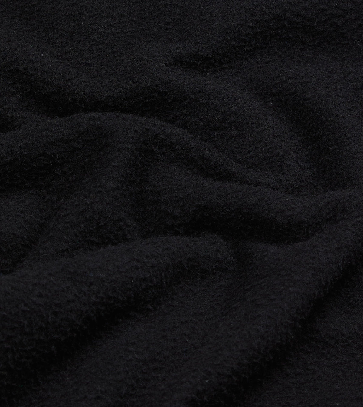 Black Casentino Wool Half-Zip Pullover Fleece