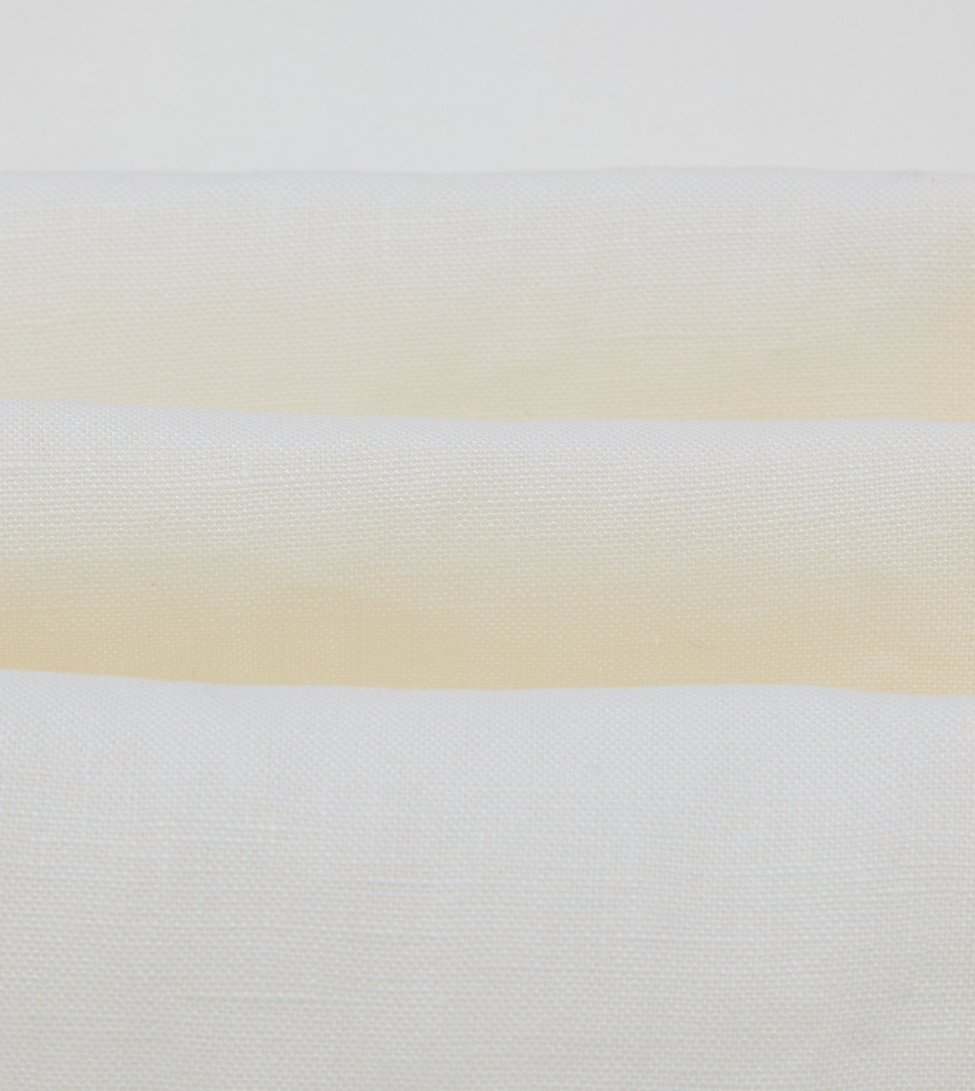 Ecru Linen Double-Breasted Tailored Jacket