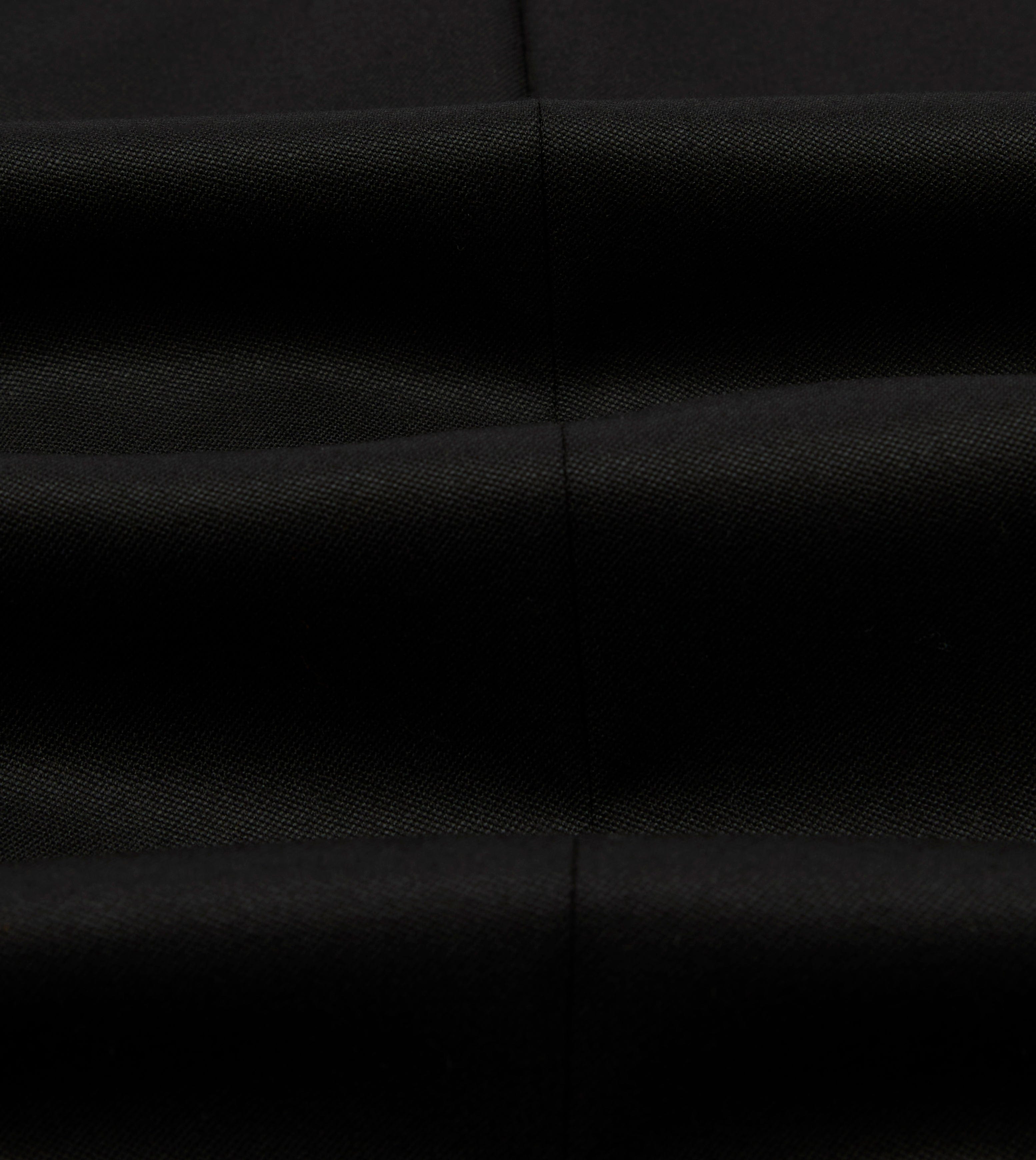 Black Barathea Wool Double-Breasted Dinner Jacket